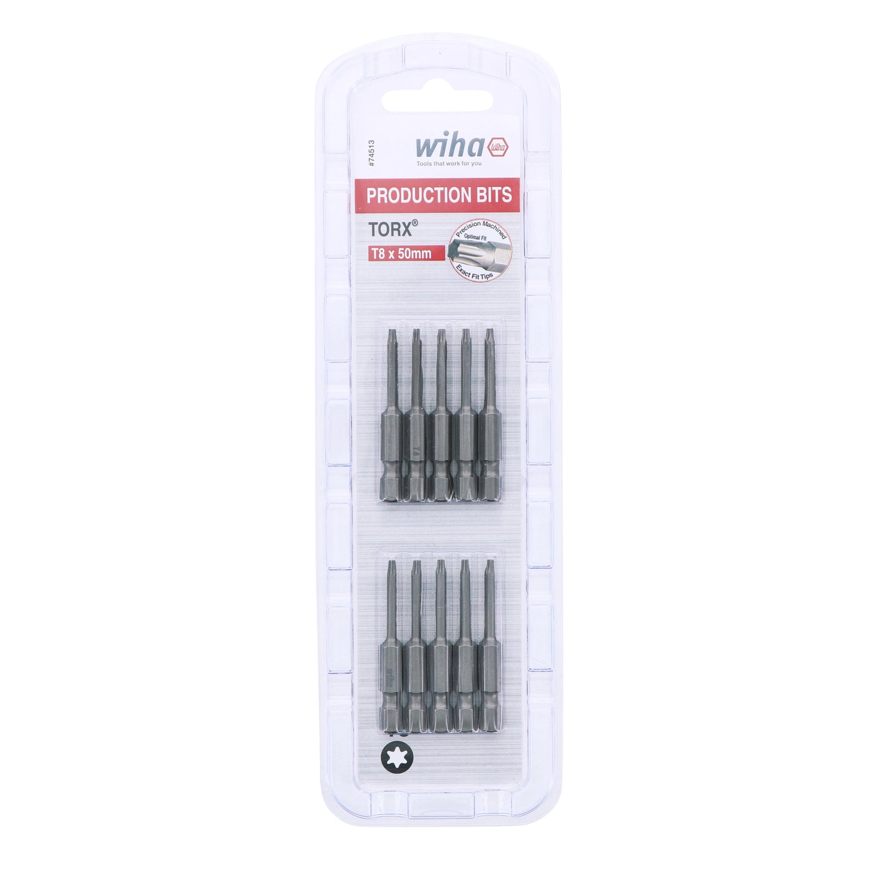 Torx Bit T8 - 50mm - 10 Pack
