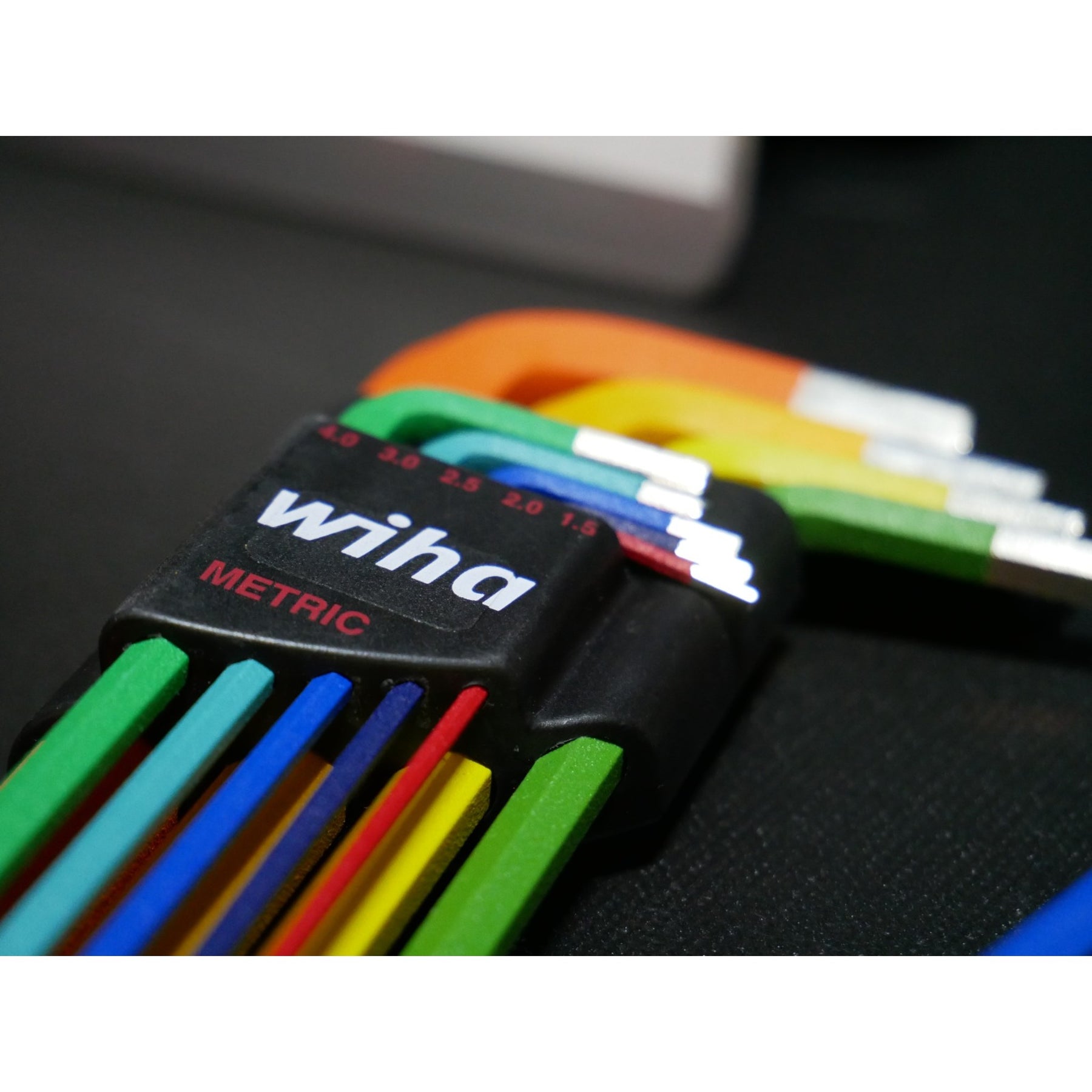 9 Piece Ball End Color Coded Hex L-Key Set - Metric