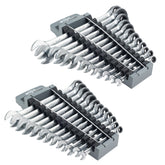 24 Piece Combination Ratchet Wrench Set - Metric and SAE