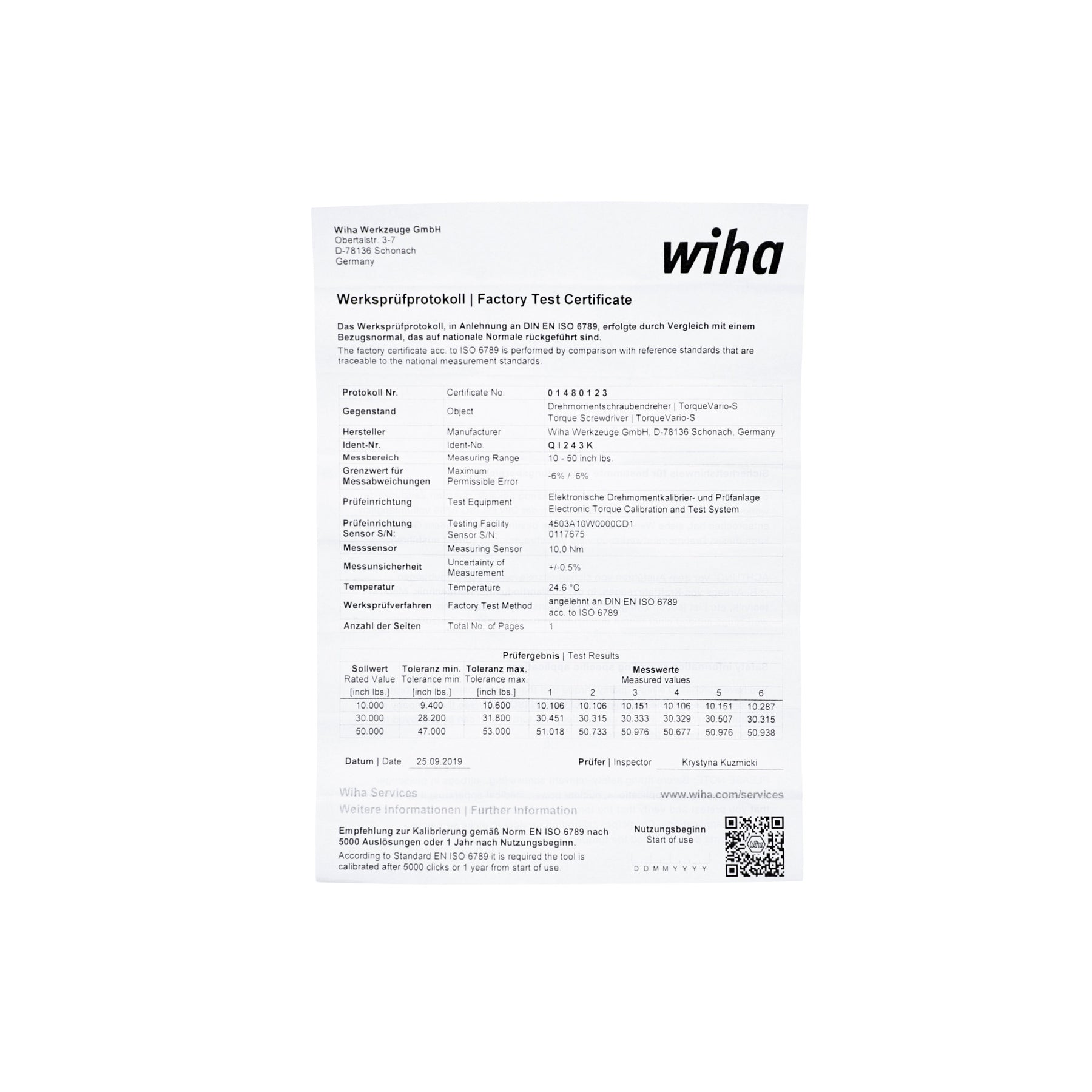 11 Piece Insulated TorqueVario-S (10-50 In/lbs) and SlimLine Blade Set