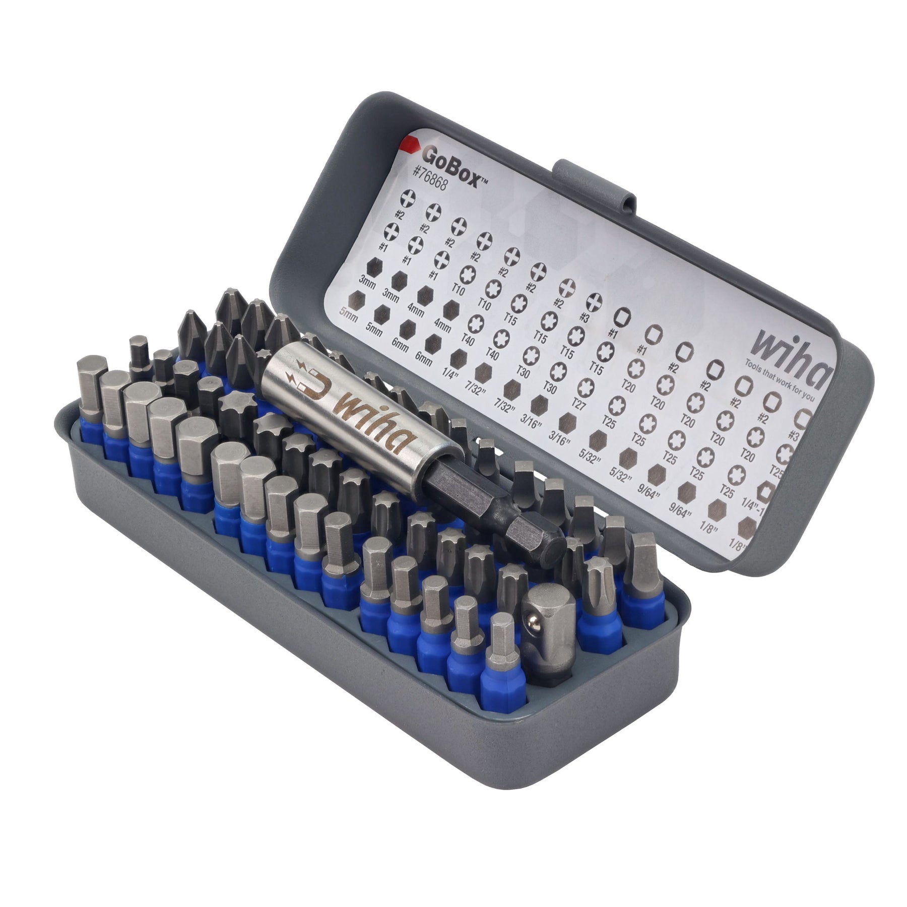 61 Piece GoBox TerminatorBlue Impact Bit Set