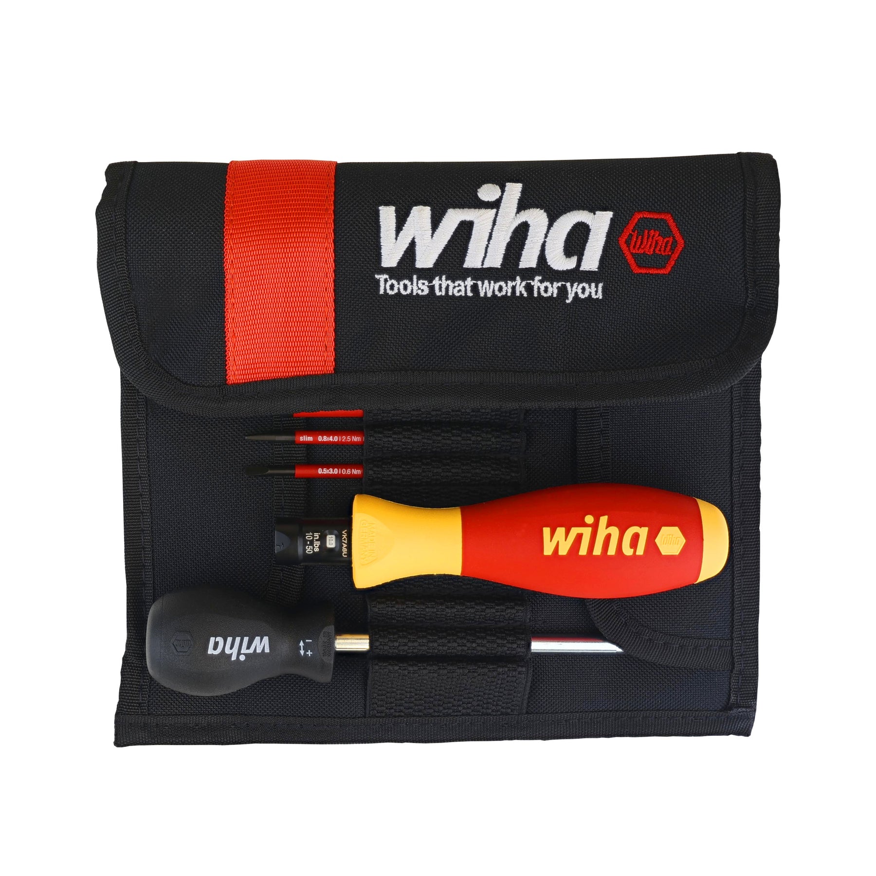 8 Piece Insulated TorqueVario-S (10-50 In/lbs) and SlimLine Blade Set