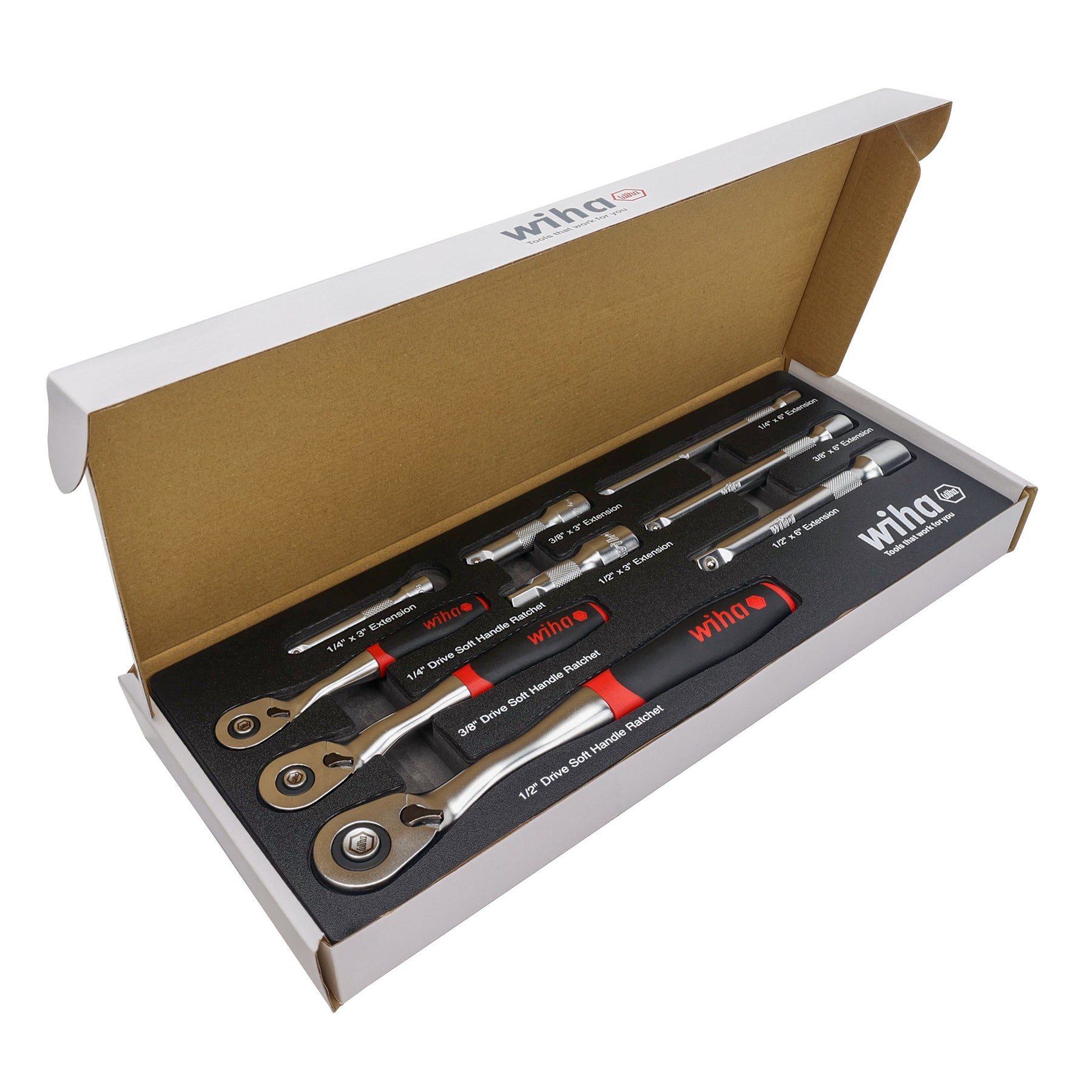 9 Piece SoftFinish Ratchet Tray Set