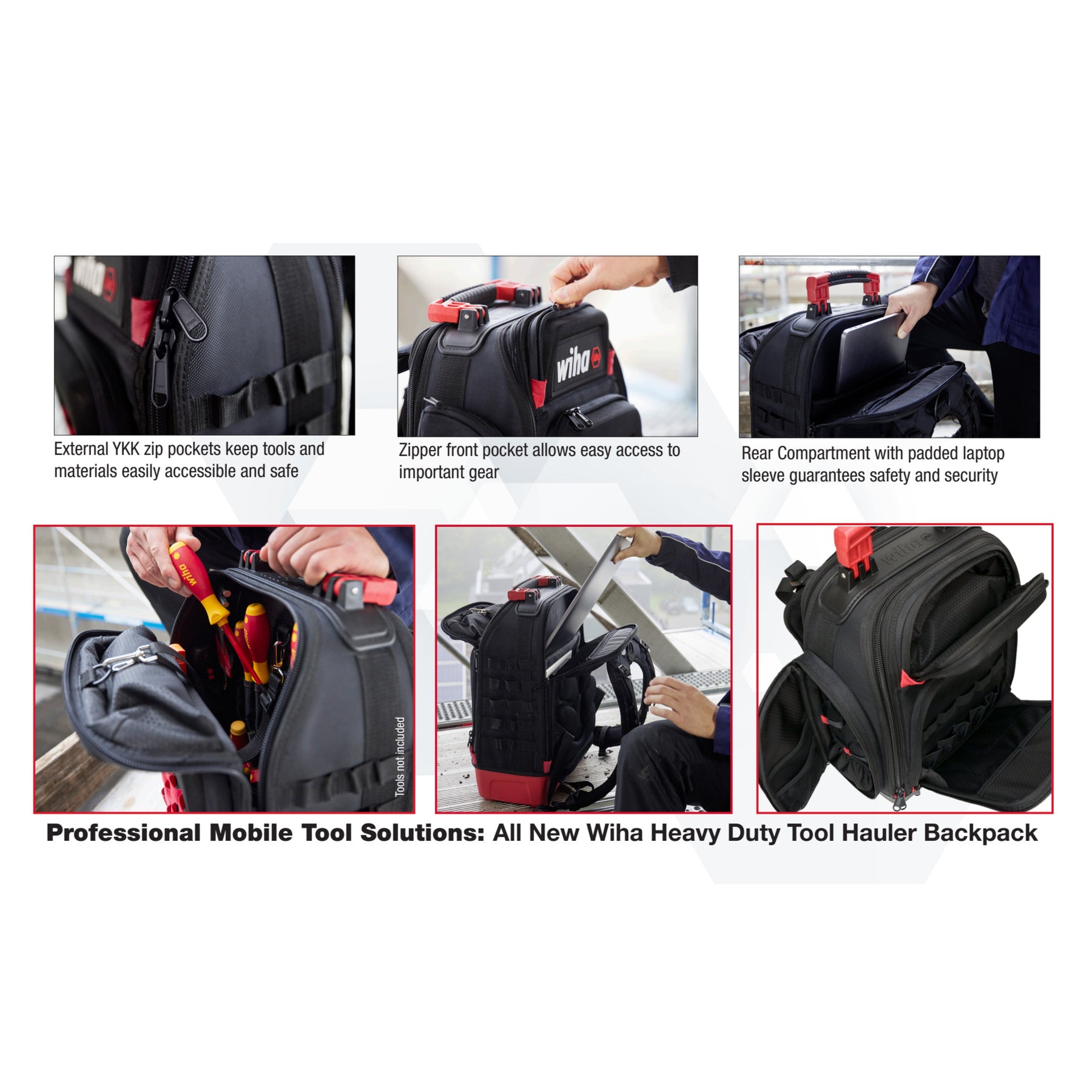 15 Piece Industrial MRO Tool Kit in Heavy Duty Backpack