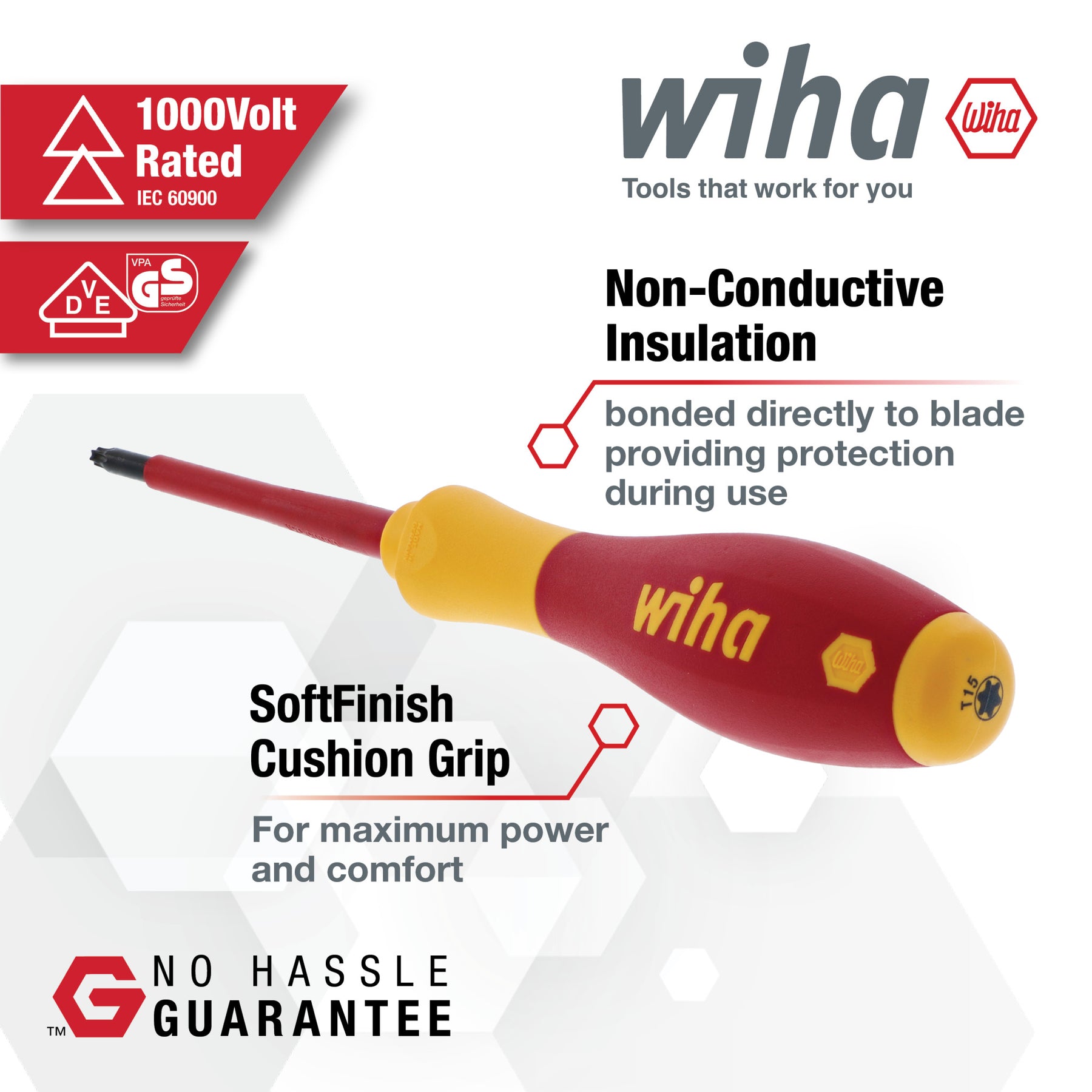 6 Piece Insulated SoftFinish Torx Screwdriver Set