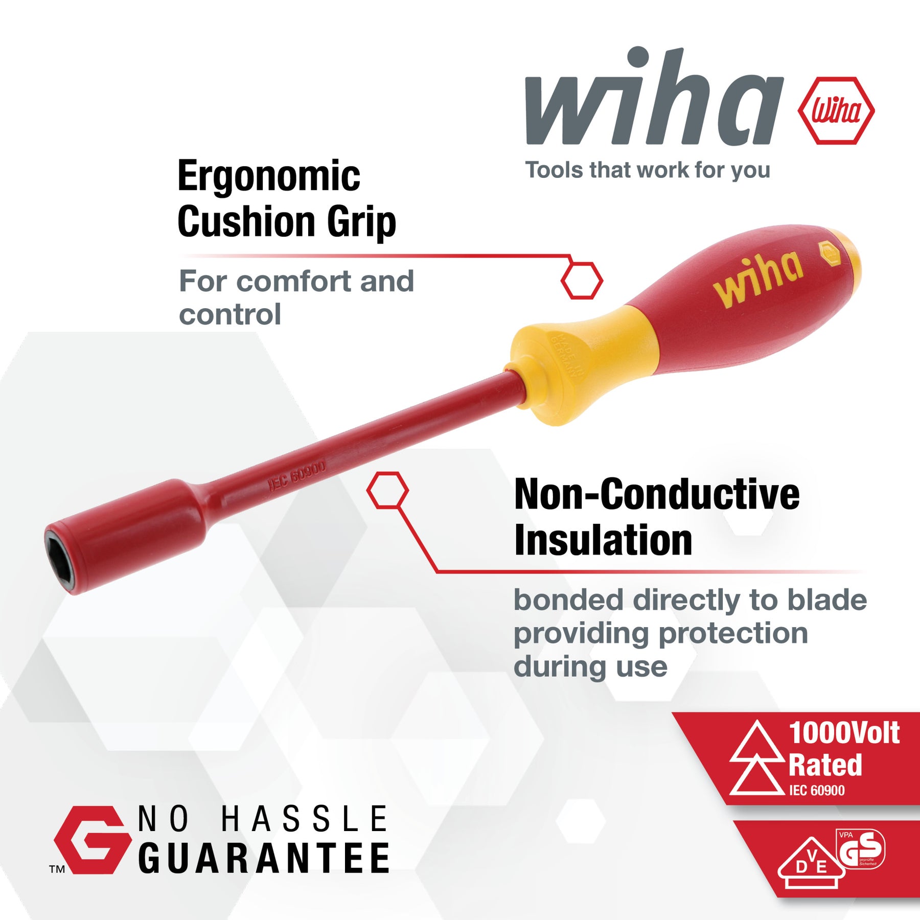 7 Piece Insulated SoftFinish Nut Driver Set - Inch