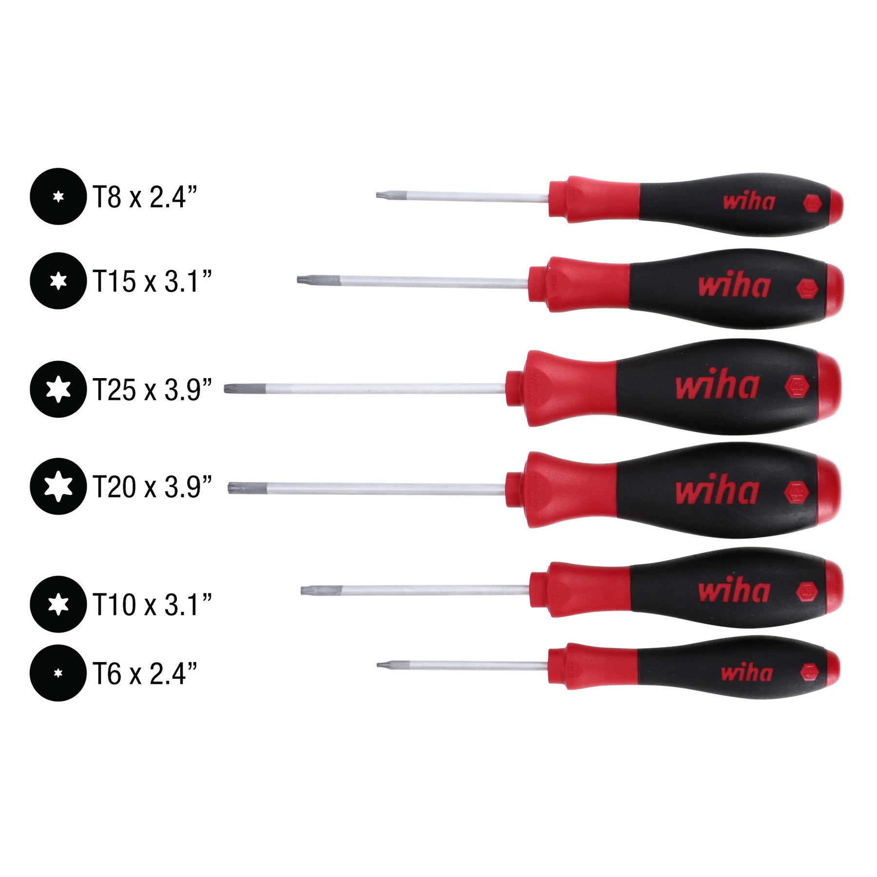 6 Piece SoftFinish Torx Screwdriver Set