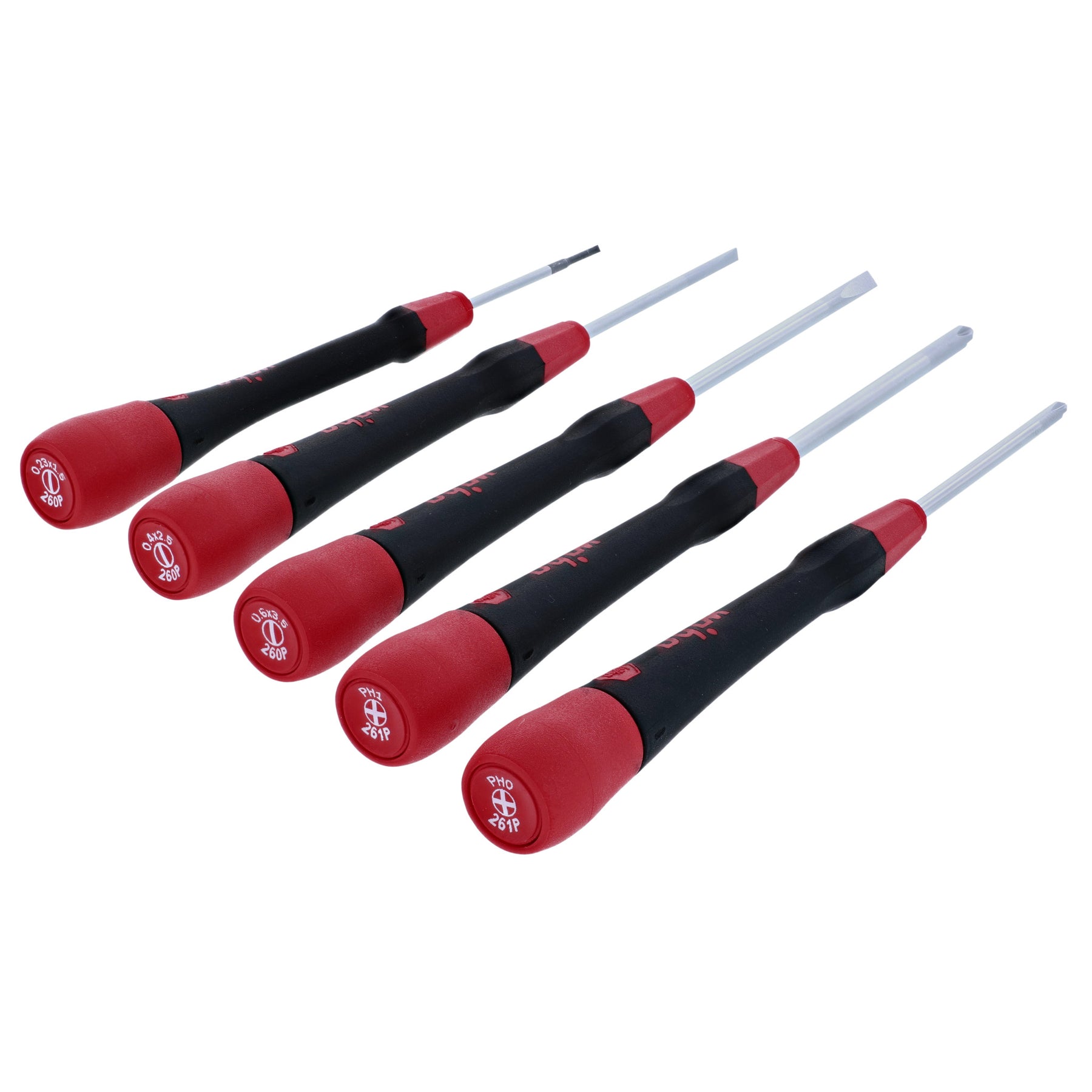 5 Piece PicoFinish Slotted and Phillips Precision Screwdriver Set