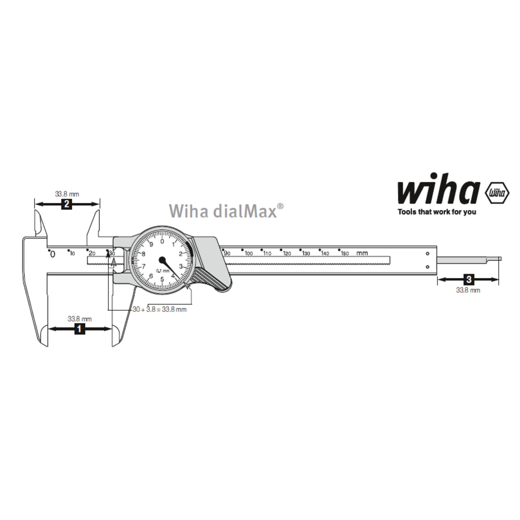 Dial Caliper DialMax - Inch