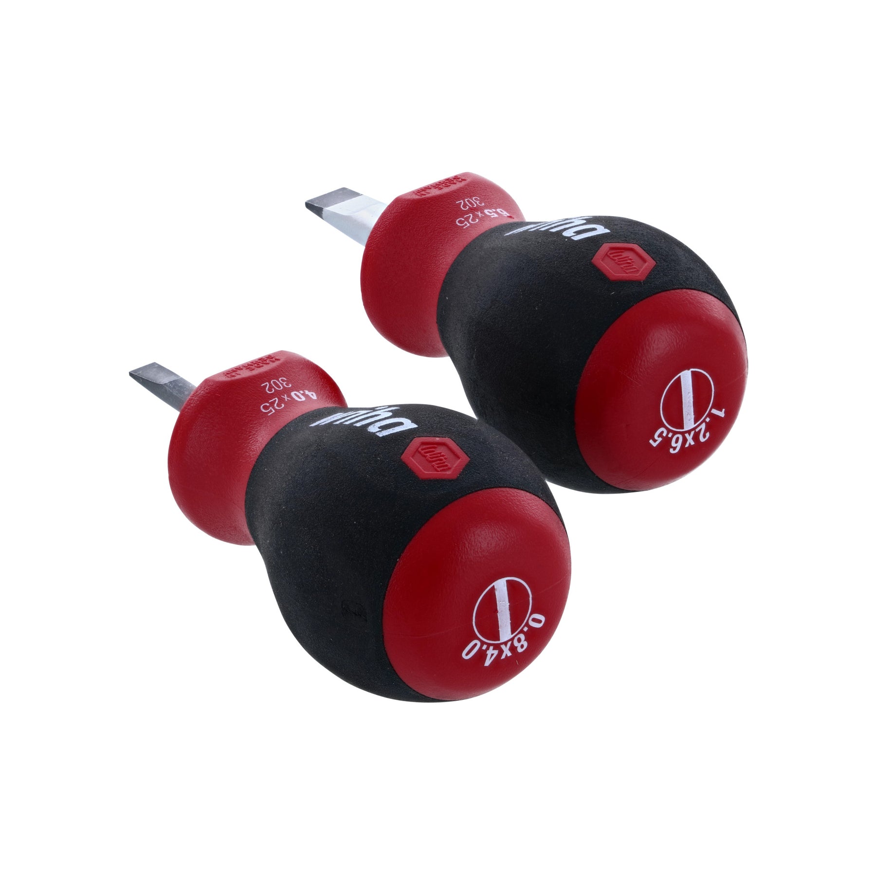 2 Piece SoftFinish Stubby Slotted Screwdriver Set