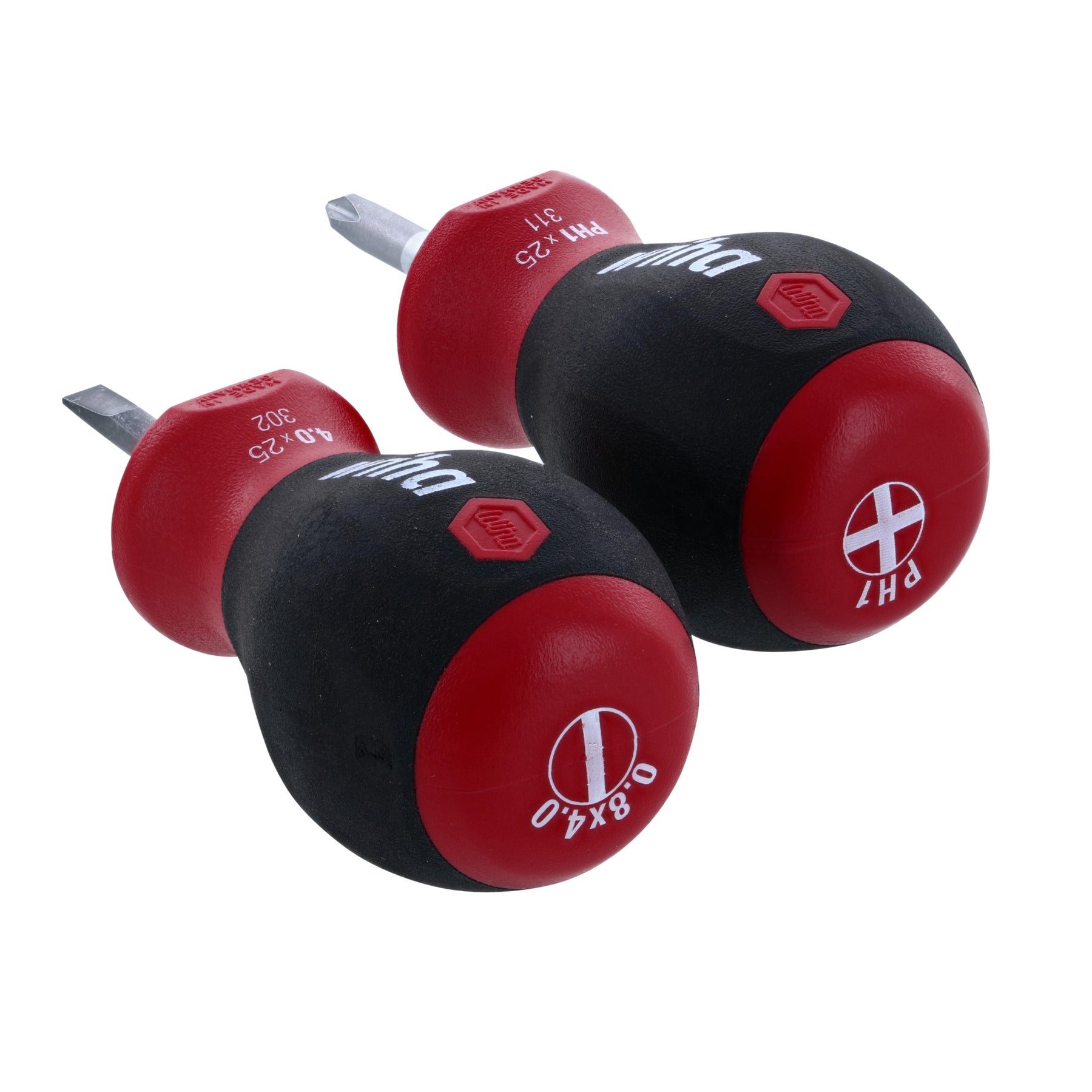 2 Piece SoftFinish Stubby Slotted and Phillips Screwdriver Set