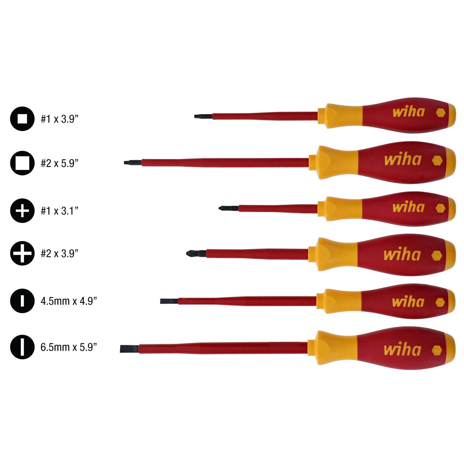 6 Piece Insulated SoftFinish Screwdriver Set