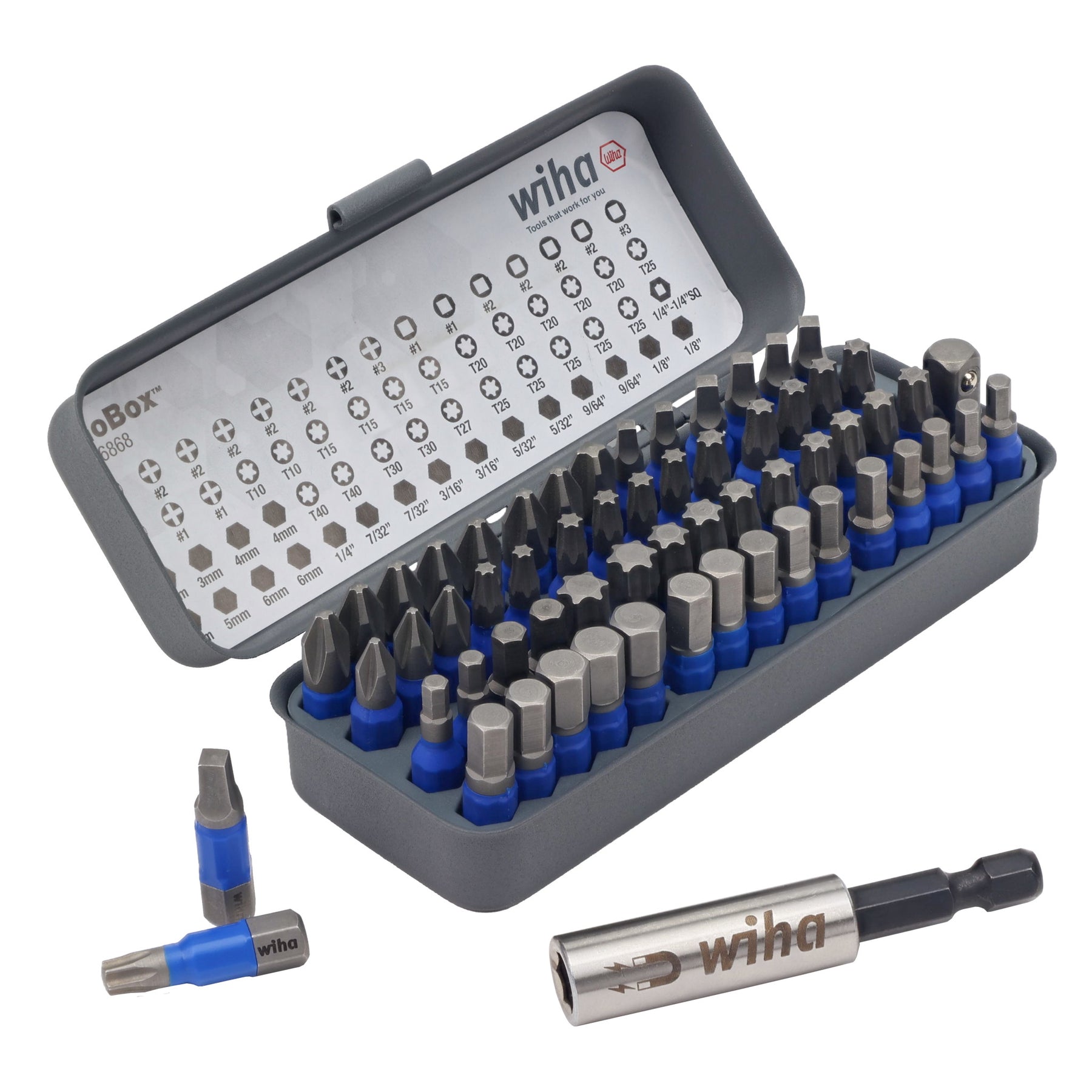 61 Piece GoBox TerminatorBlue Impact Bit Set