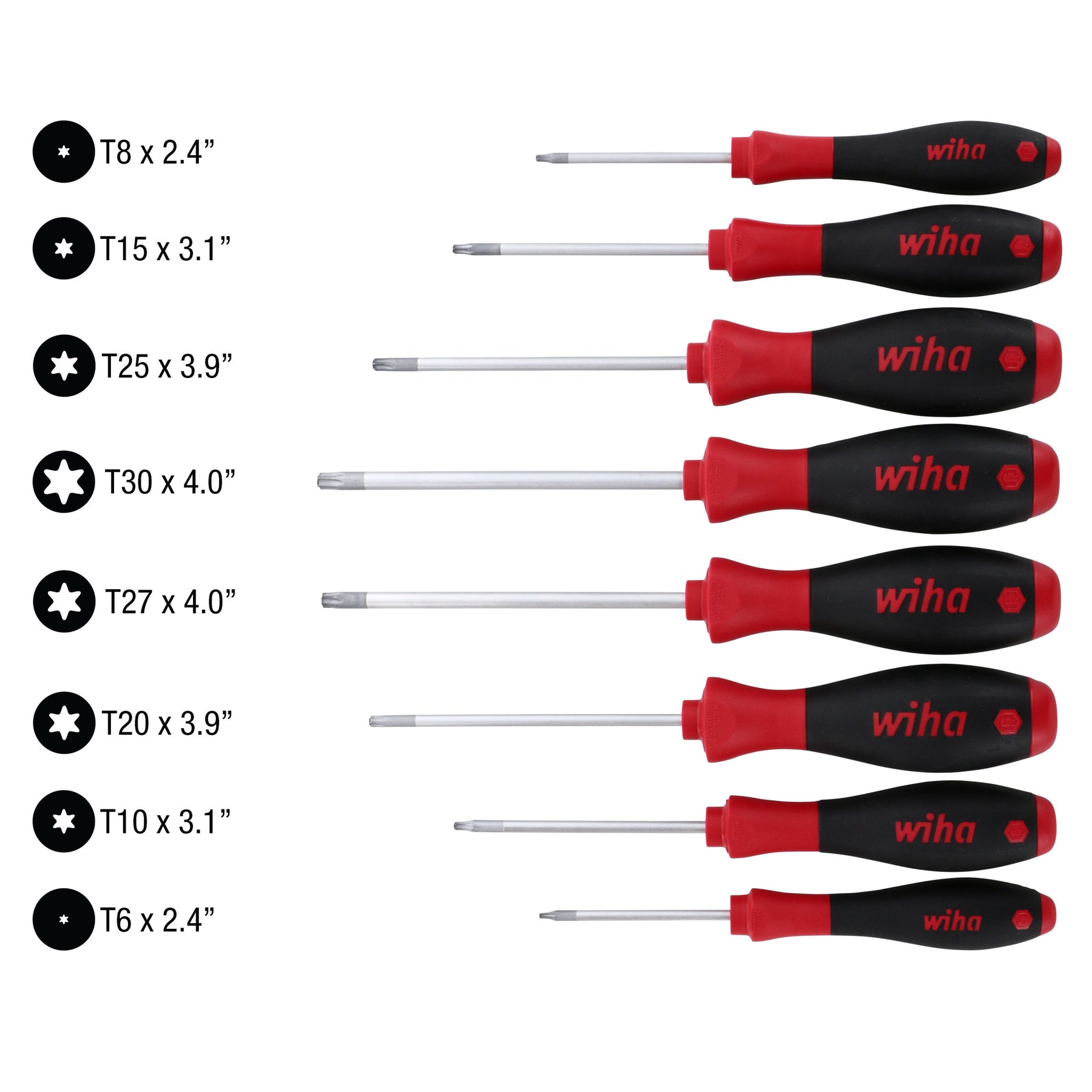 8 Piece SoftFinish Torx Screwdriver Set