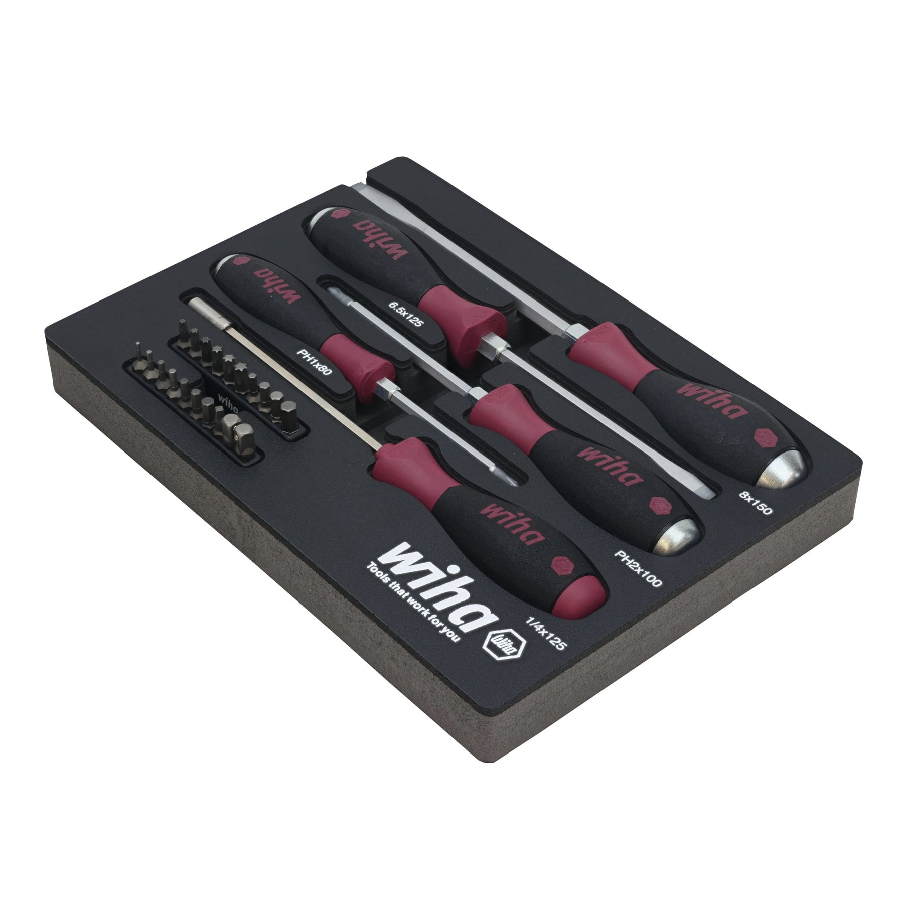 25 Piece MicroFinish Screwdriver Tray Set