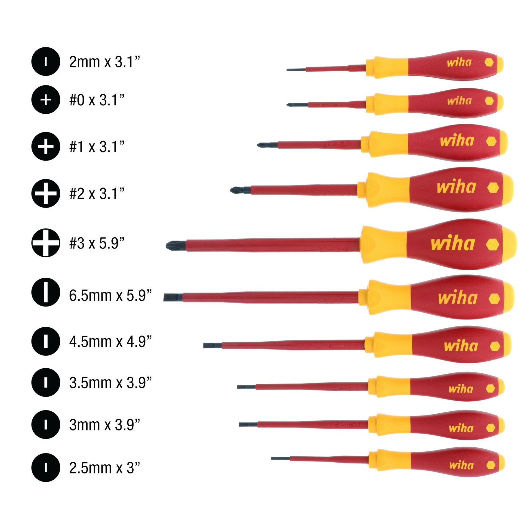10 Piece Insulated SoftFinish Screwdriver Set