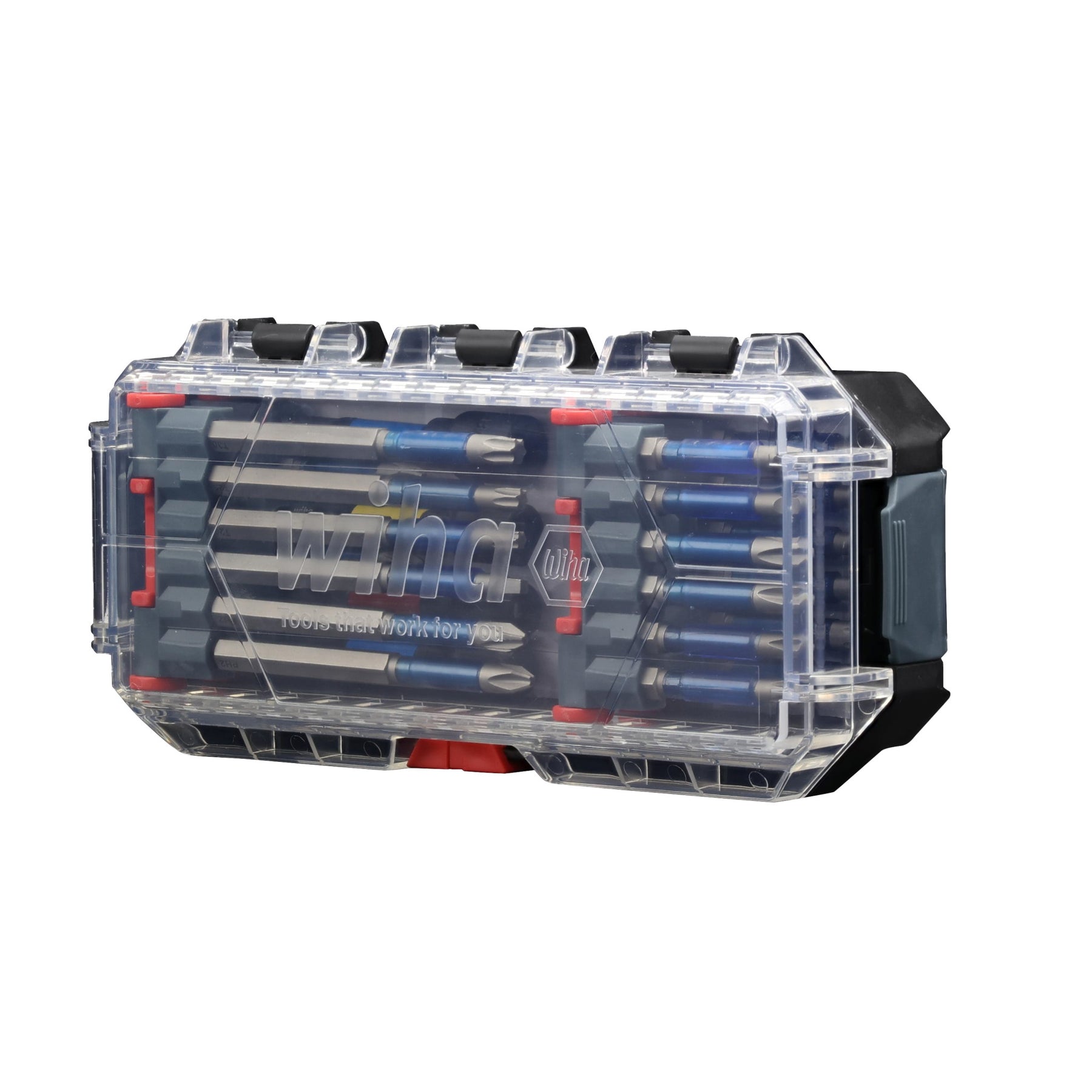 24 Piece GoStack TerminatorBlue Impact Bit Set with Nut Setters and Adapter