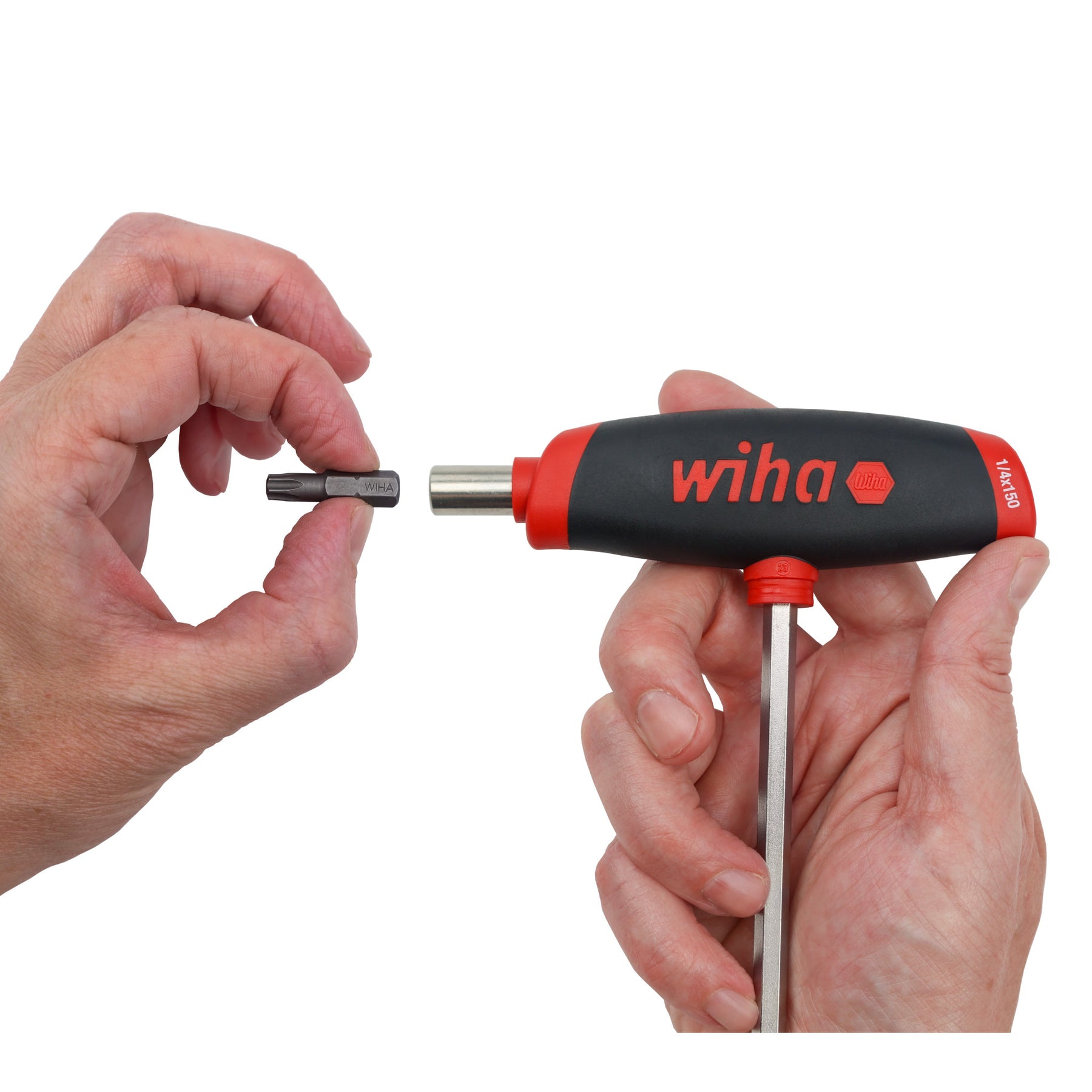 SoftGrip T-Handle Dual Drive Magnetic 1/4" Bit Holders