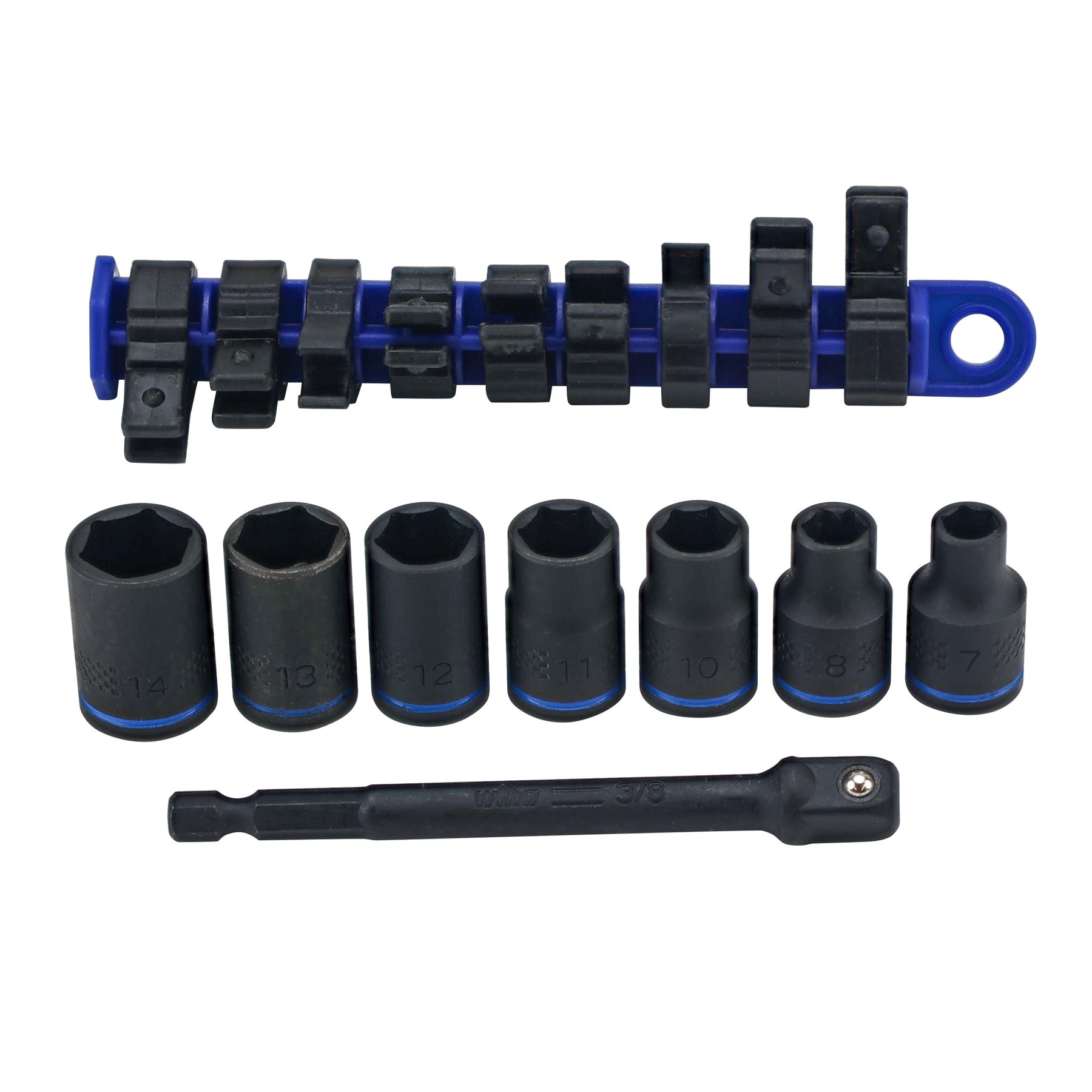 8 Piece 3/8" Drive Metric Impact Socket Set
