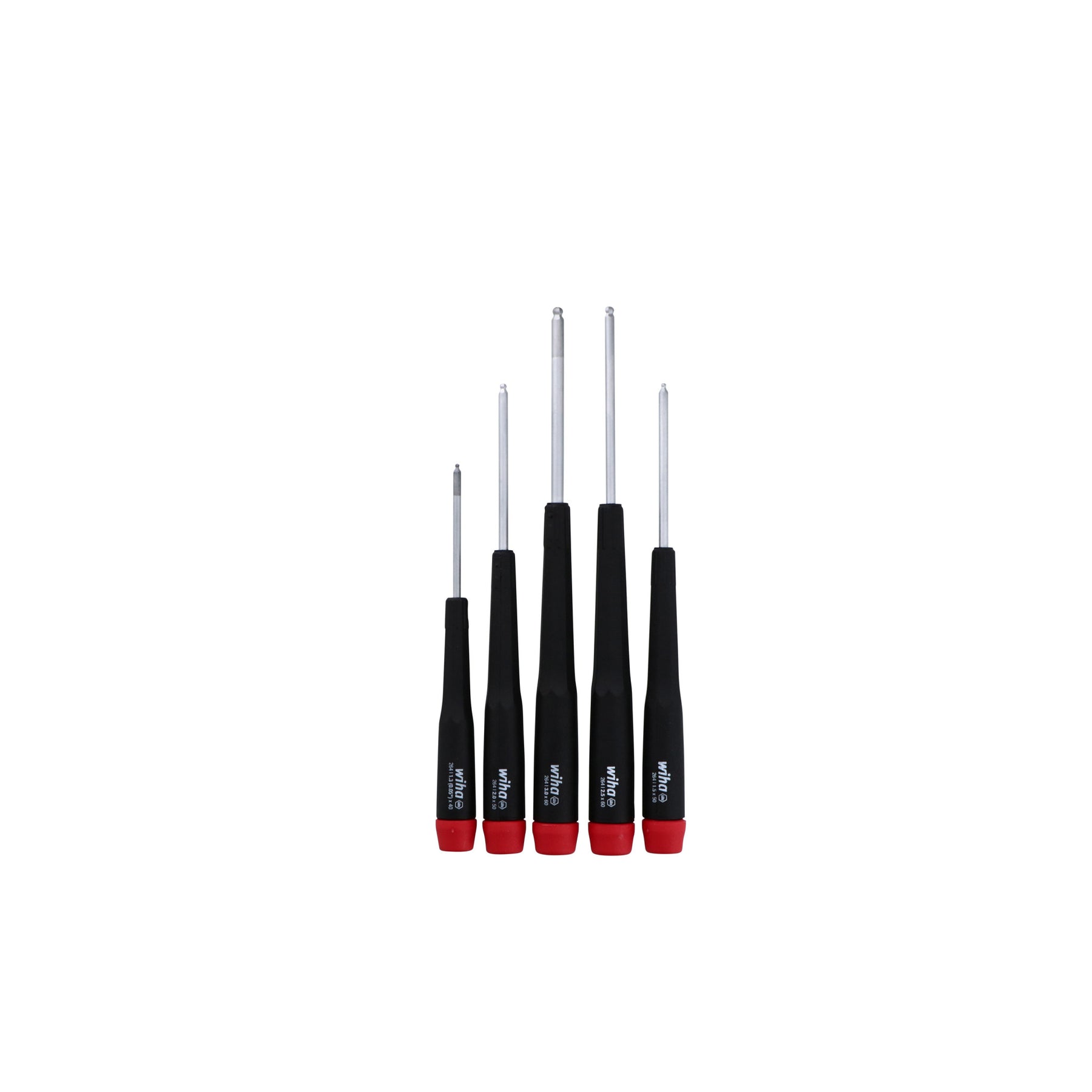 5 Piece Precision Ball End Hex Screwdriver Set - Metric