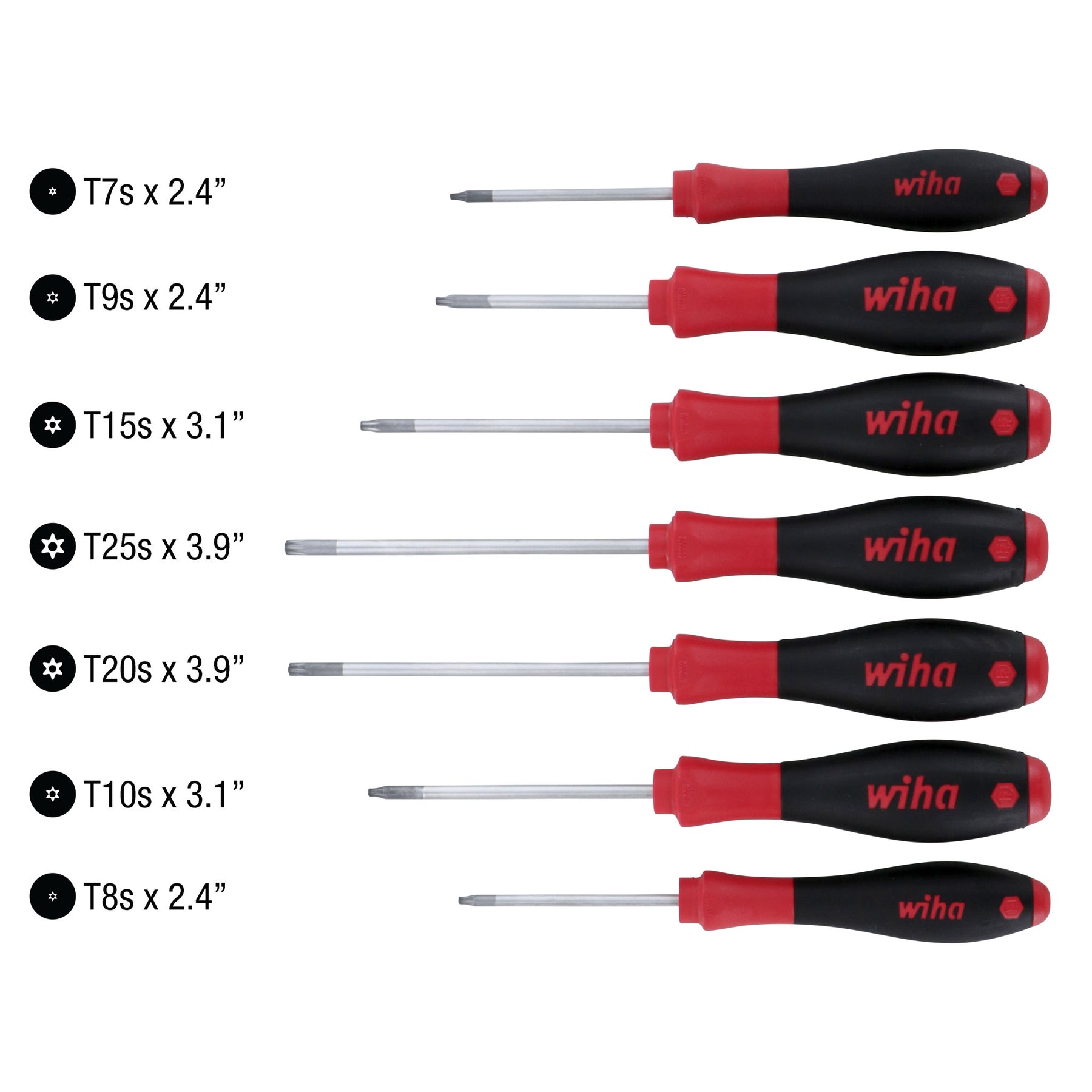 7 Piece SoftFinish Security Torx Set