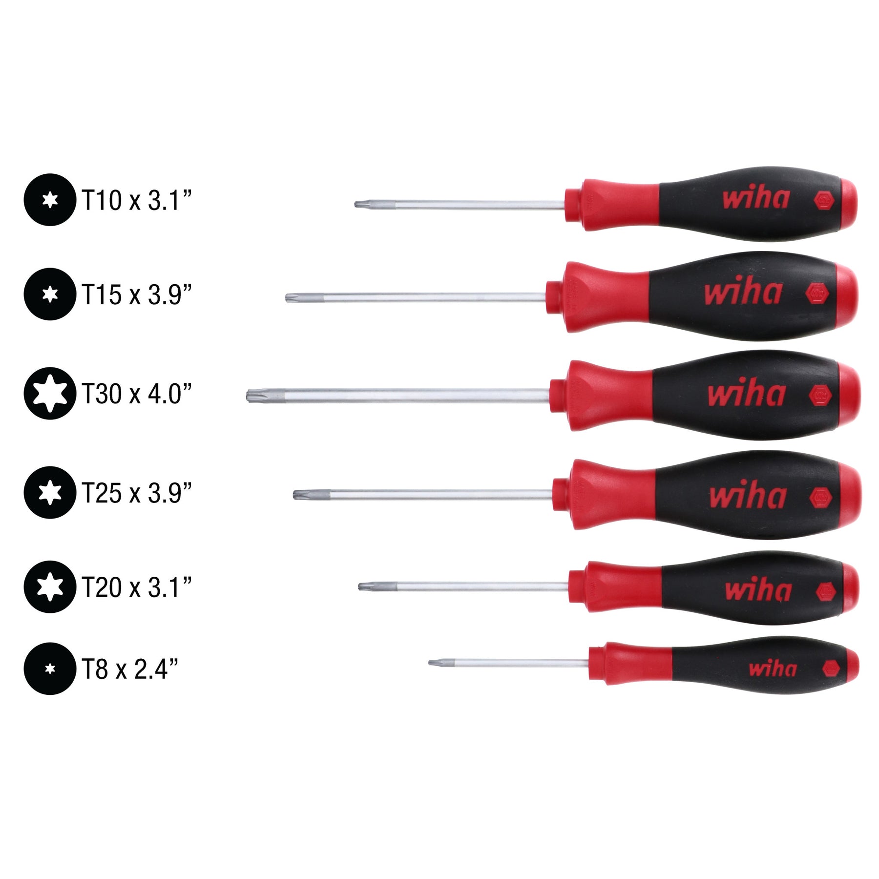 6 Piece SoftFinish MagicSpring Torx Screwdriver Set