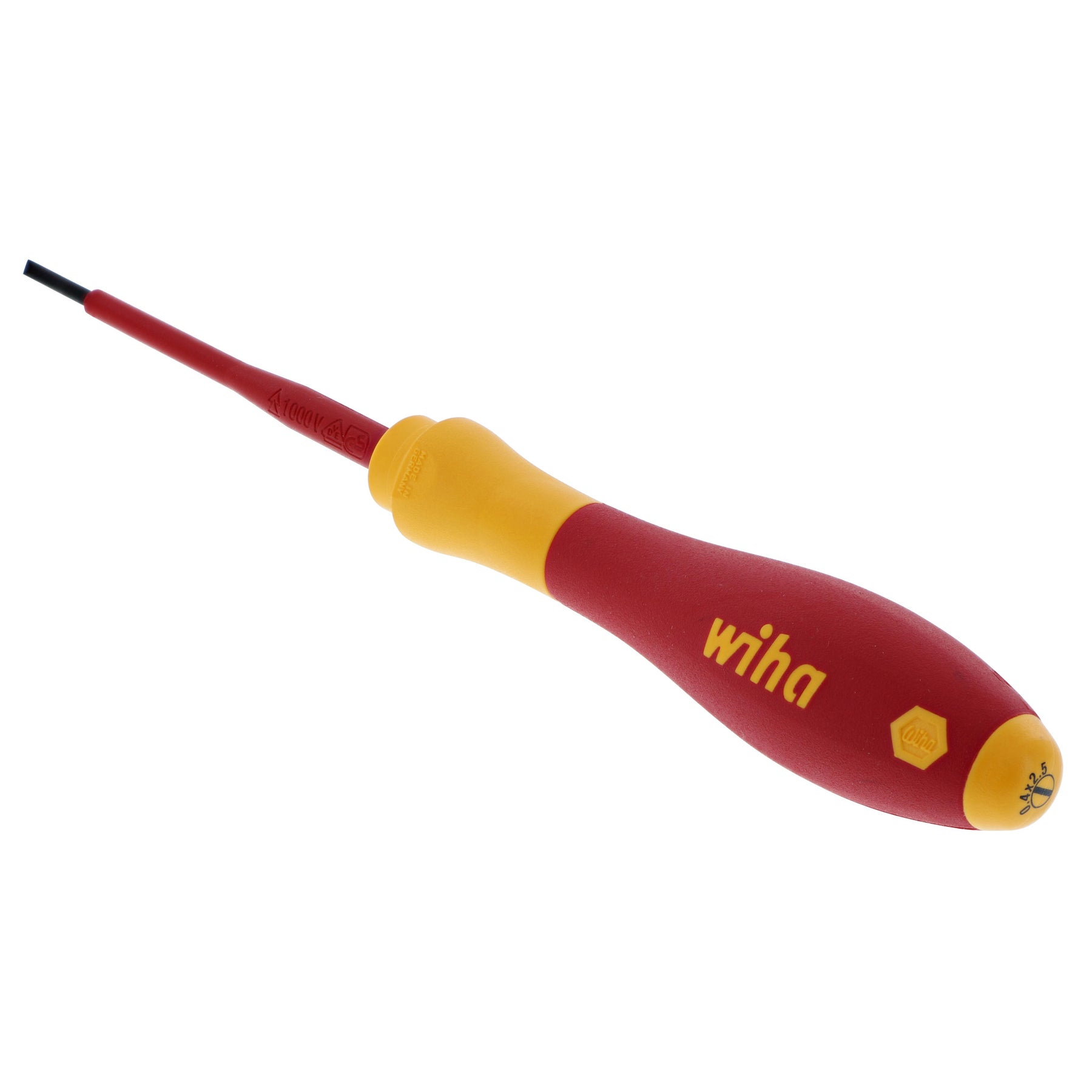 Insulated SoftFinish Slotted Screwdriver 2.5mm x 75mm