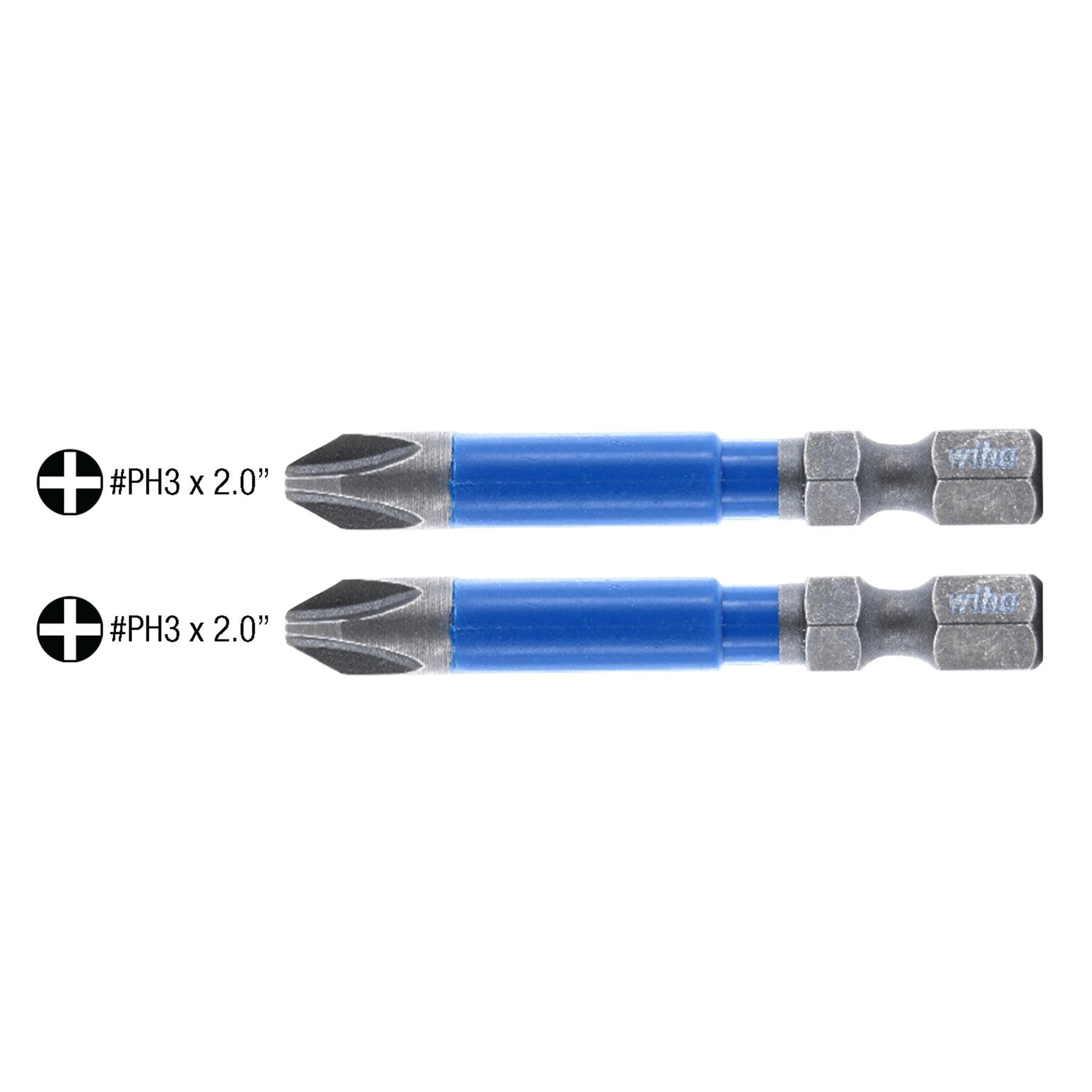 TerminatorBlue Impact Bit Phillips #3 - 2 Inch - 2 Pack