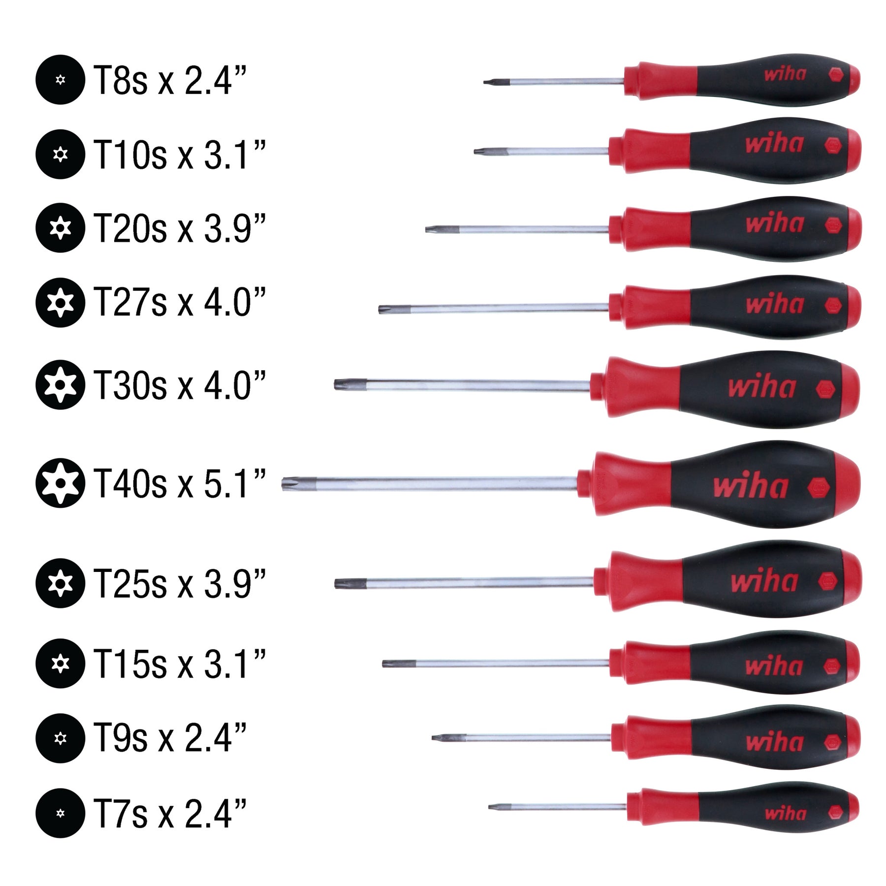 10 Piece SoftFinish Security Torx Set