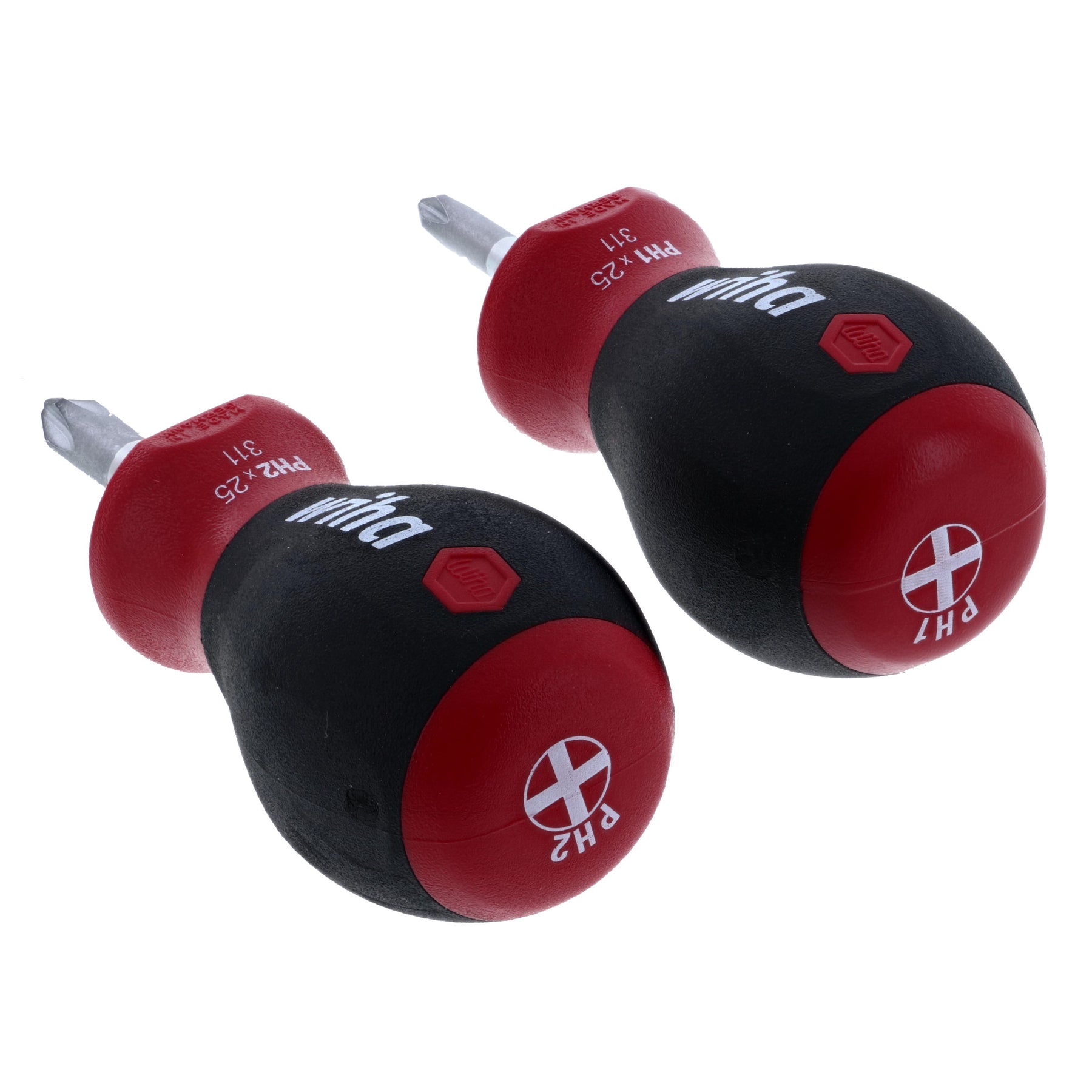 2 Piece SoftFinish Stubby Phillips Screwdriver Set
