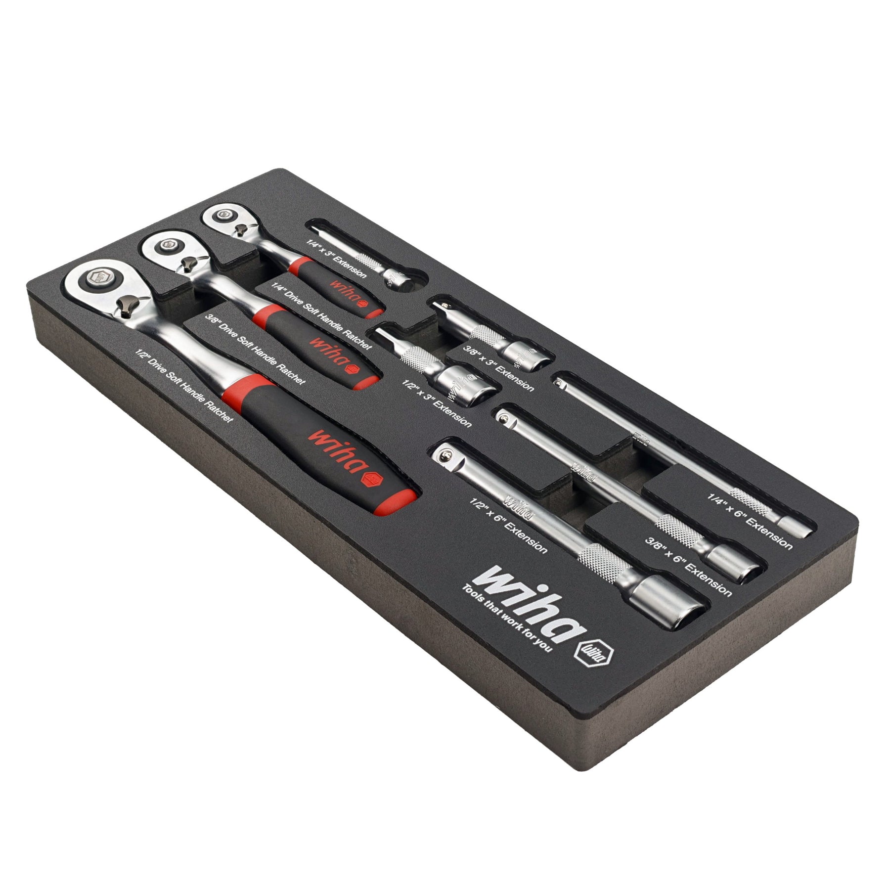 9 Piece SoftFinish Ratchet Tray Set