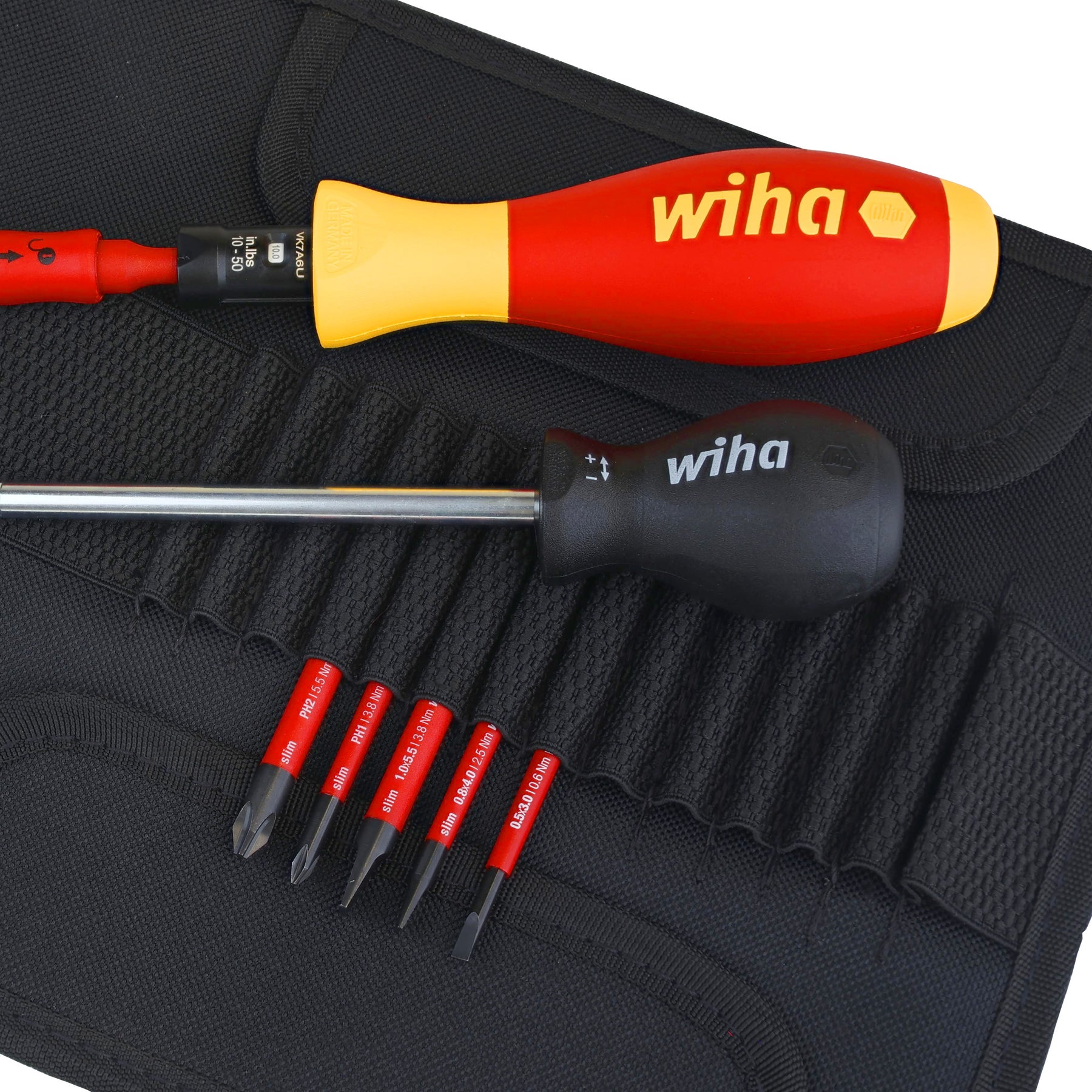 8 Piece Insulated TorqueVario-S (10-50 In/lbs) and SlimLine Blade Set