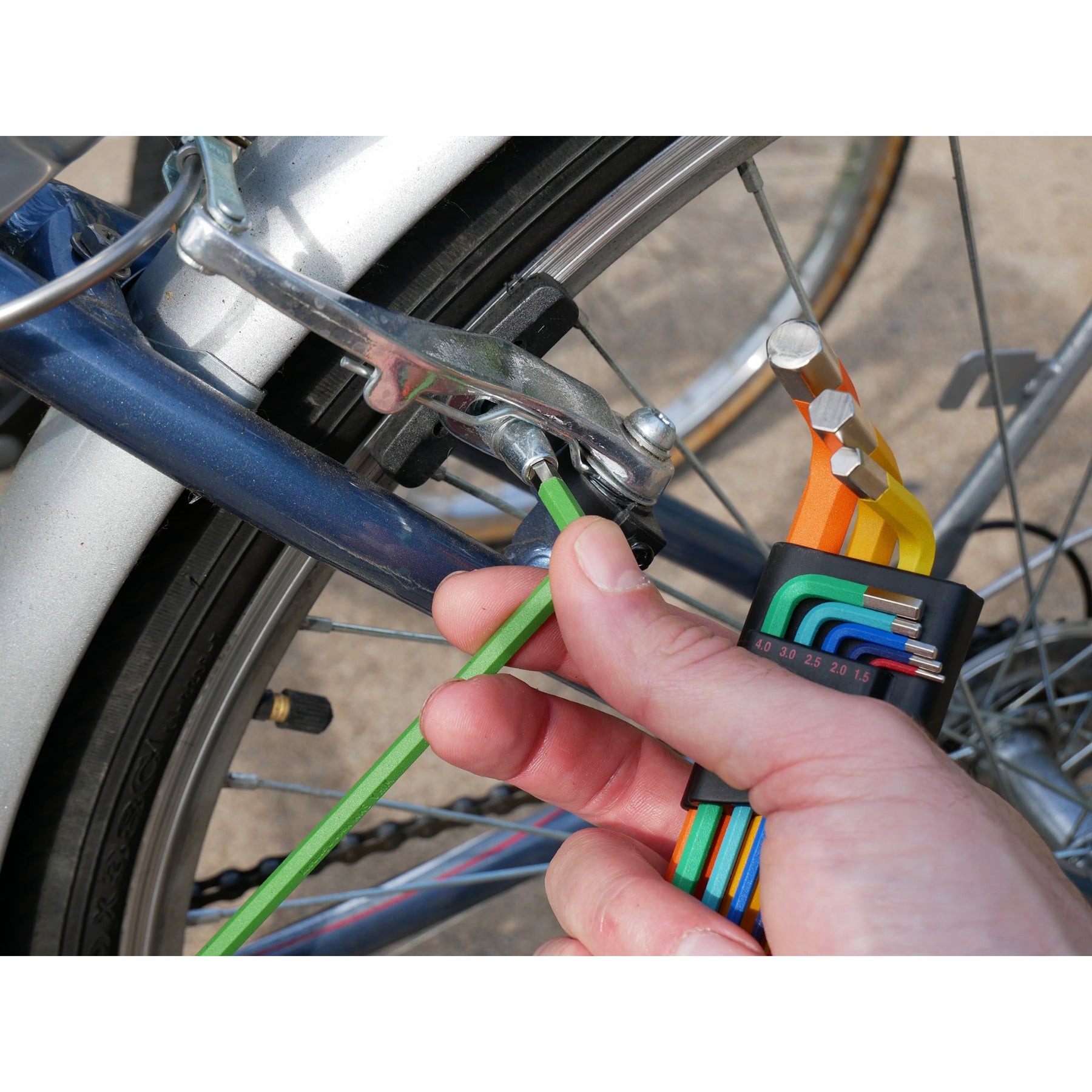 9 Piece Ball End Color Coded Hex L-Key Set - Metric