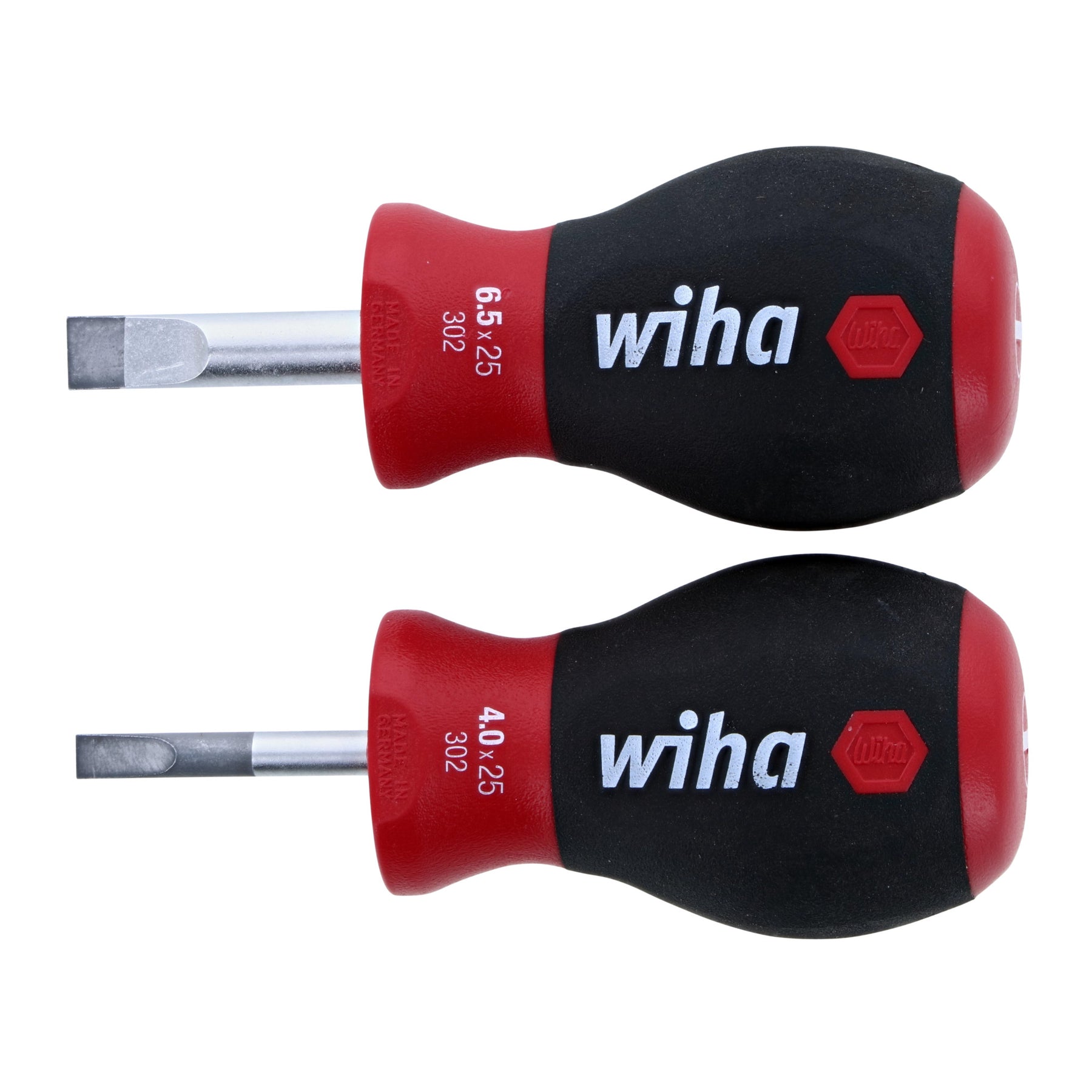 2 Piece SoftFinish Stubby Slotted Screwdriver Set