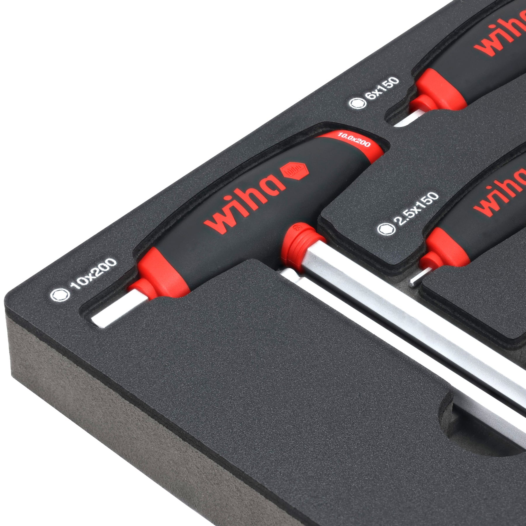 8 Piece SoftGrip Dual Drive Hex Metric T-Handle Tray Set