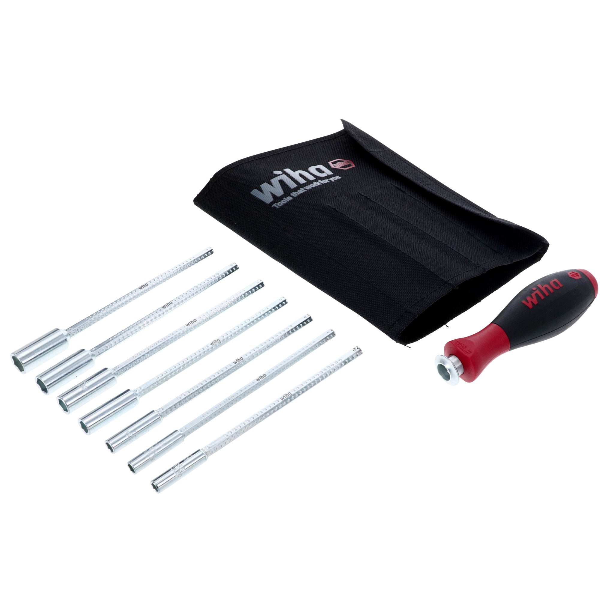 Wiha 28198 Drive-Loc VI Metric Nut Driver 8 Pc. Set