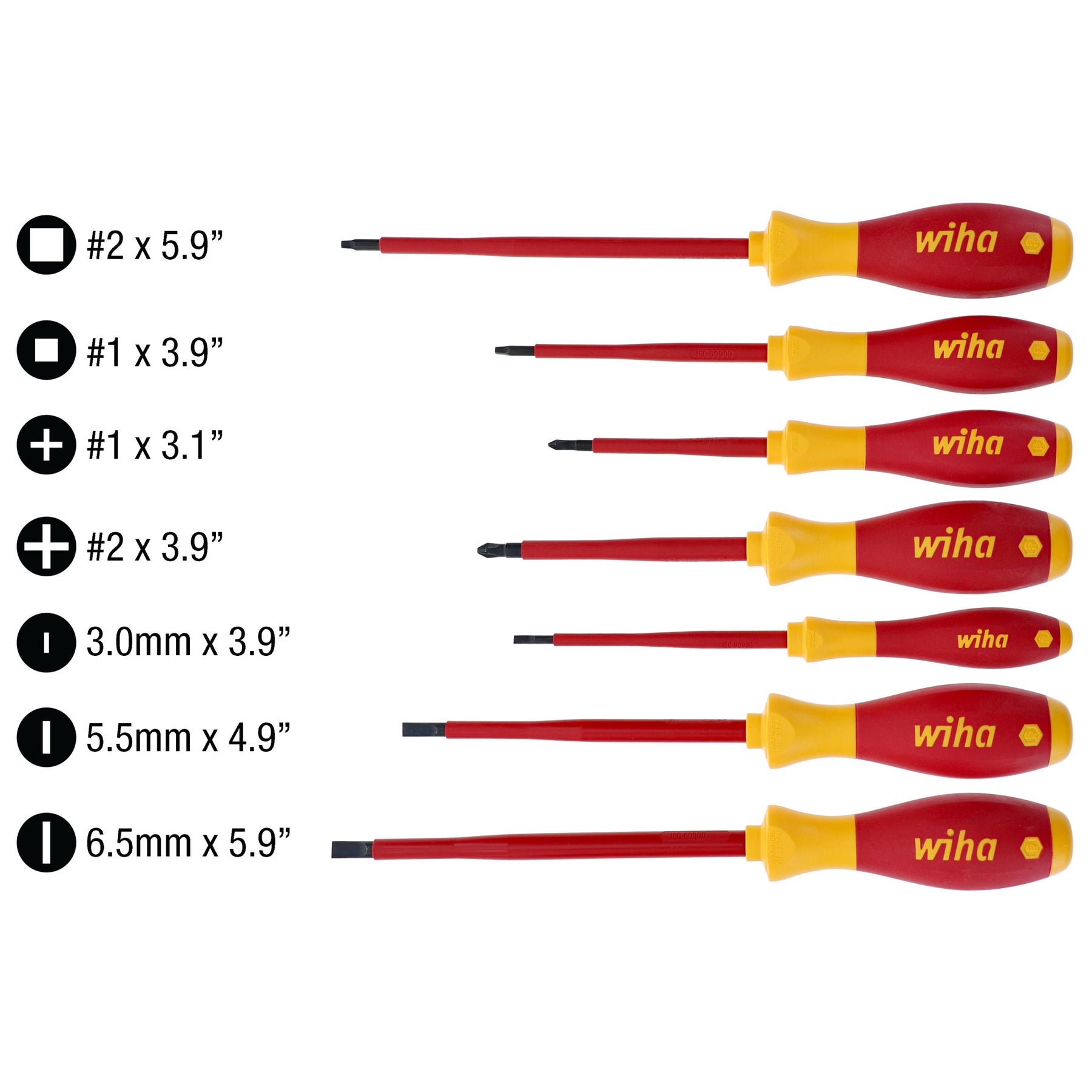 7 Piece Insulated SoftFinish Screwdriver Set