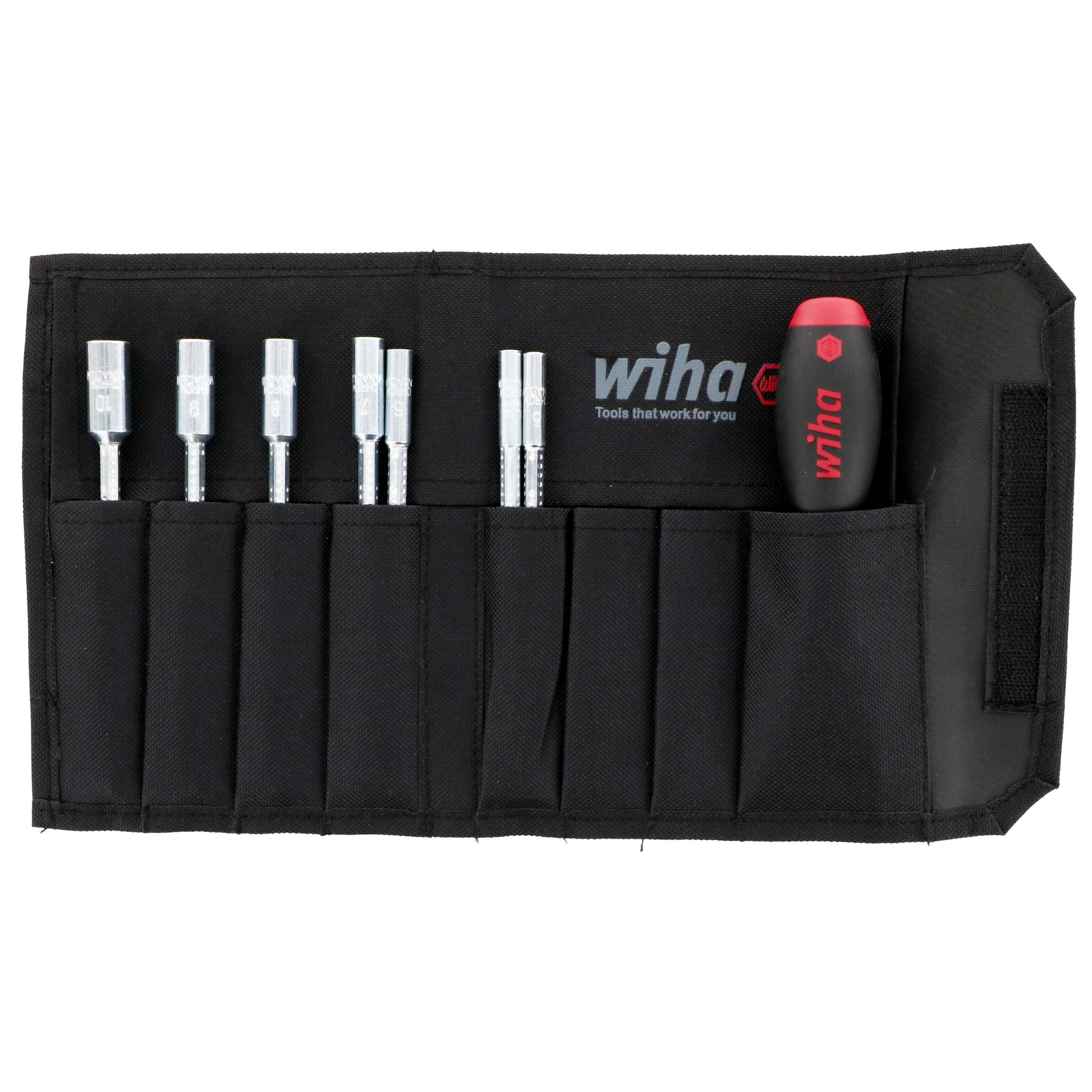 8 Piece SoftFinish Drive-Loc VI Nut Driver Set - Metric