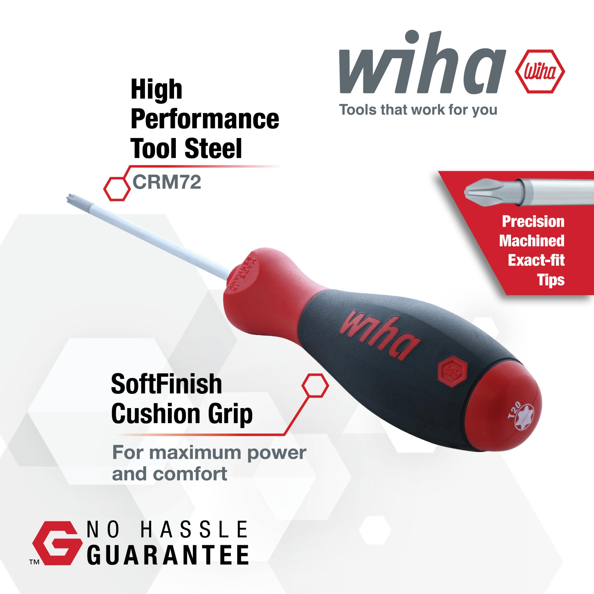 Wiha 36267 Torx® SoftFinish® Screwdriver 12 Pc. Set Made in Germany