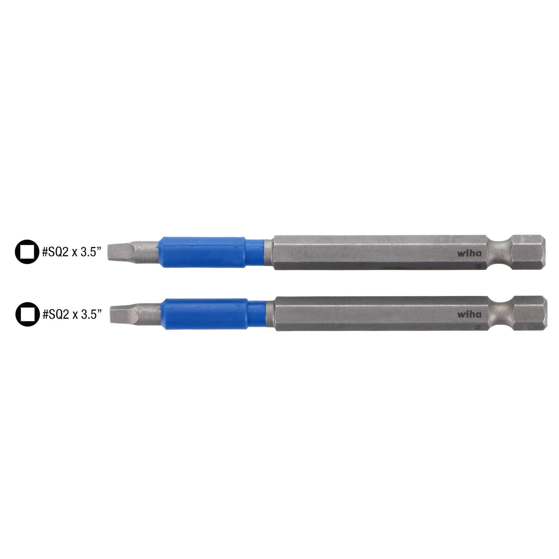 TerminatorBlue Impact Bit Square #2 - 3.5 Inch - 2 Pack