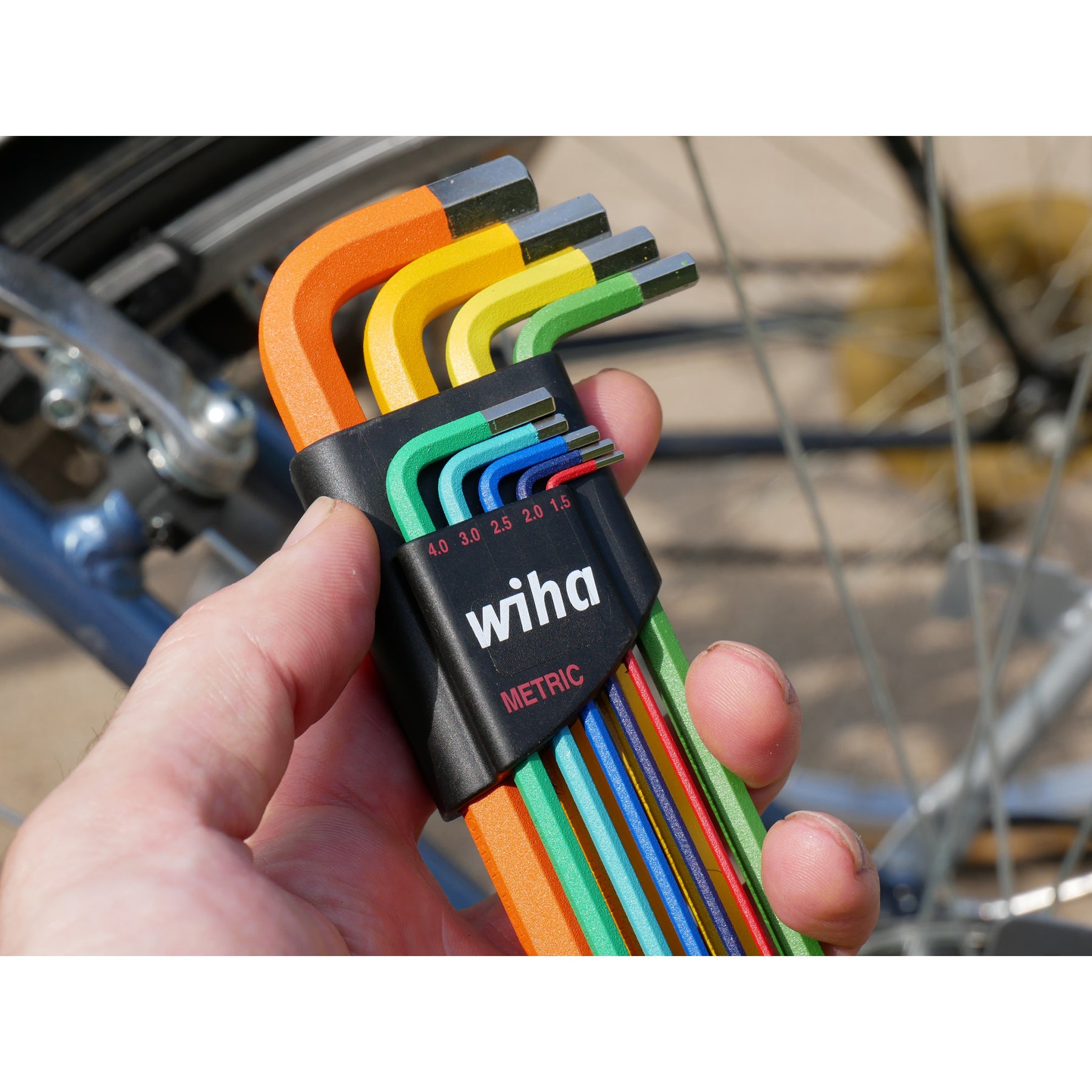 9 Piece Ball End Color Coded Hex L-Key Set - Metric