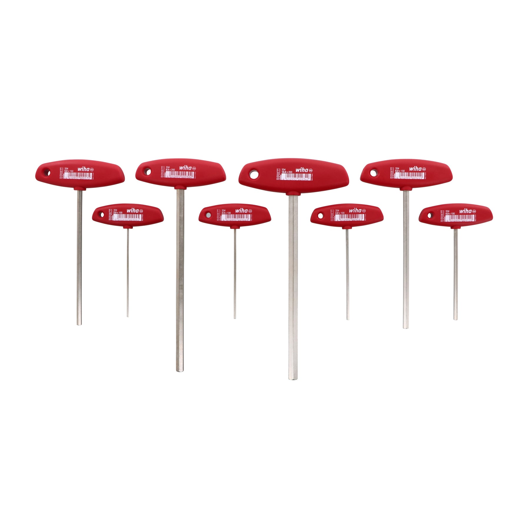 8 Piece Classic Grip Hex Metric T-Handle Set