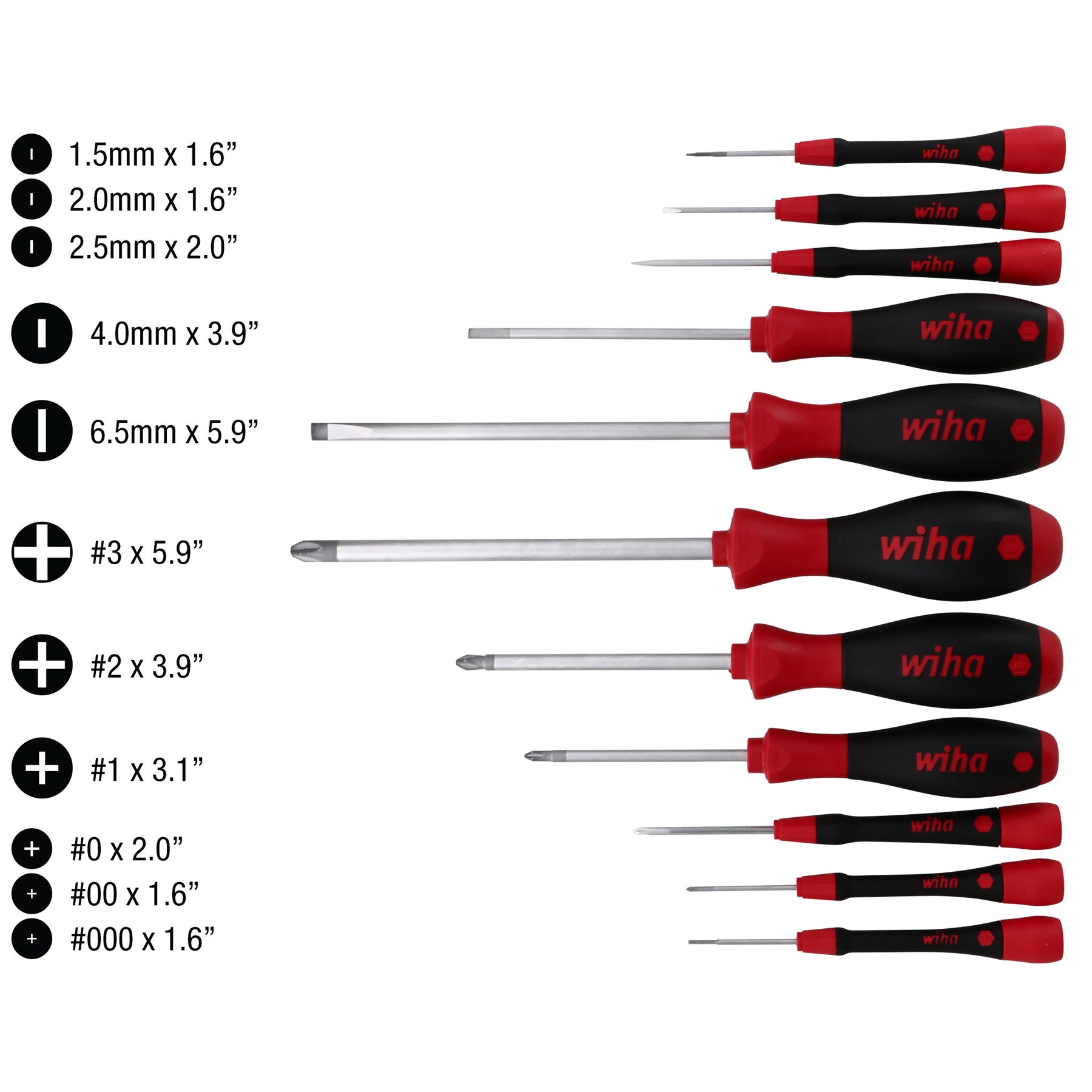 11 Piece SoftFinish and PicoFinish Precision Screwdriver Driver Set