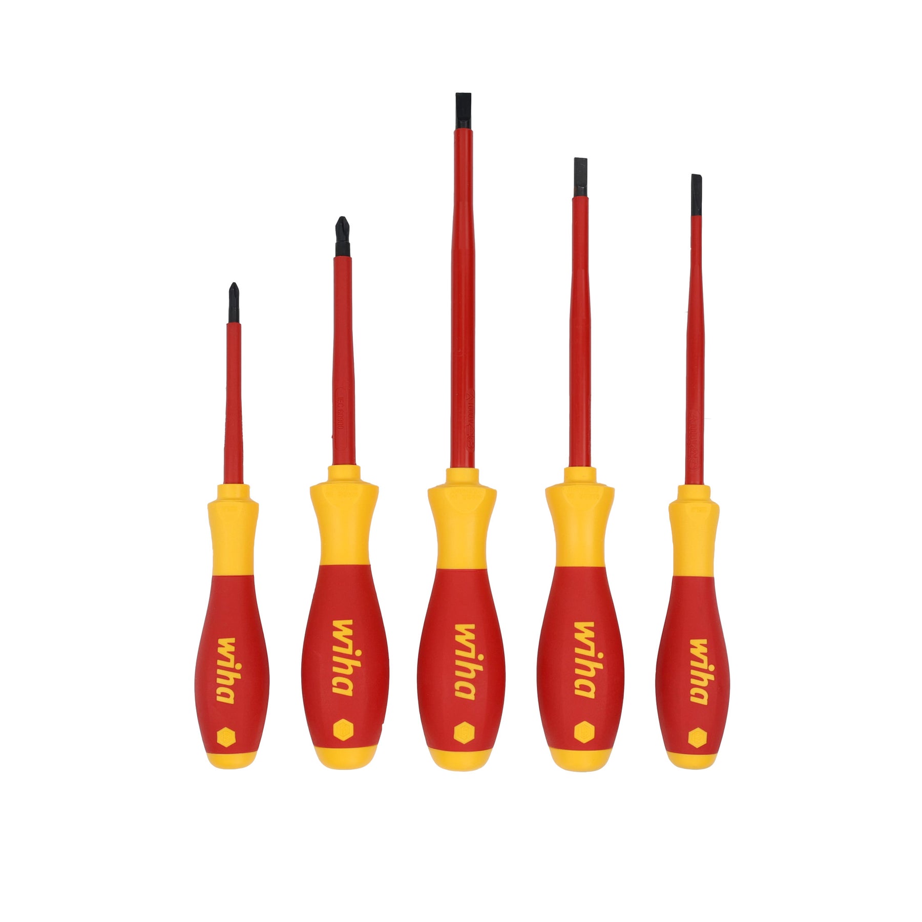 5 Piece Insulated SoftFinish Cushion Grip Screwdriver Tray Set