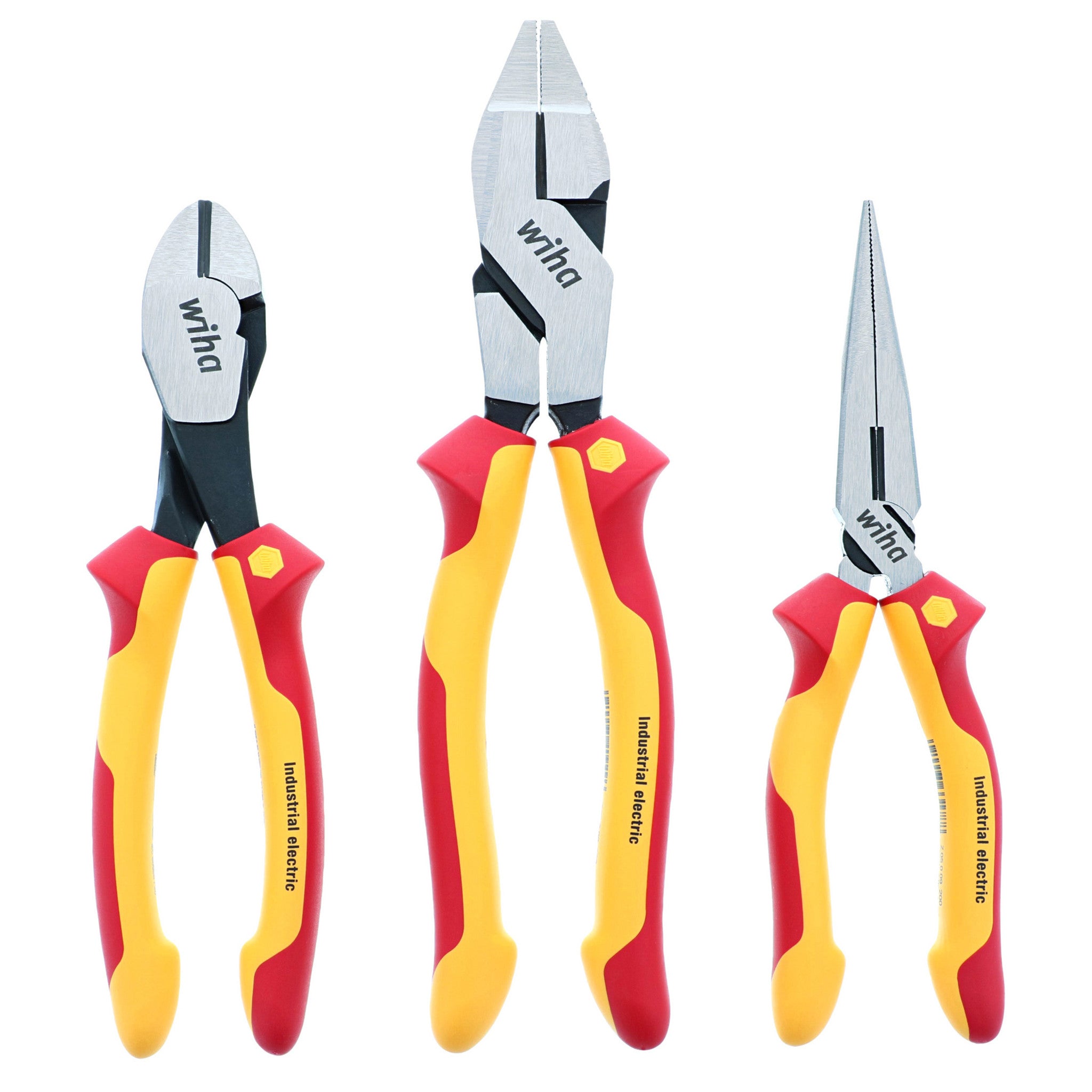 Wiha 32968 Insulated Pliers and Cutters Set 3-Piece