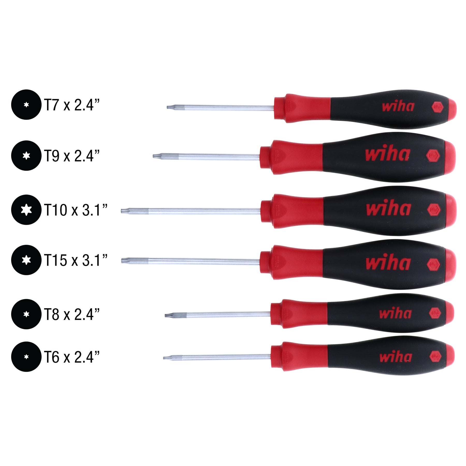 6 Piece SoftFinish Torx Screwdriver Set
