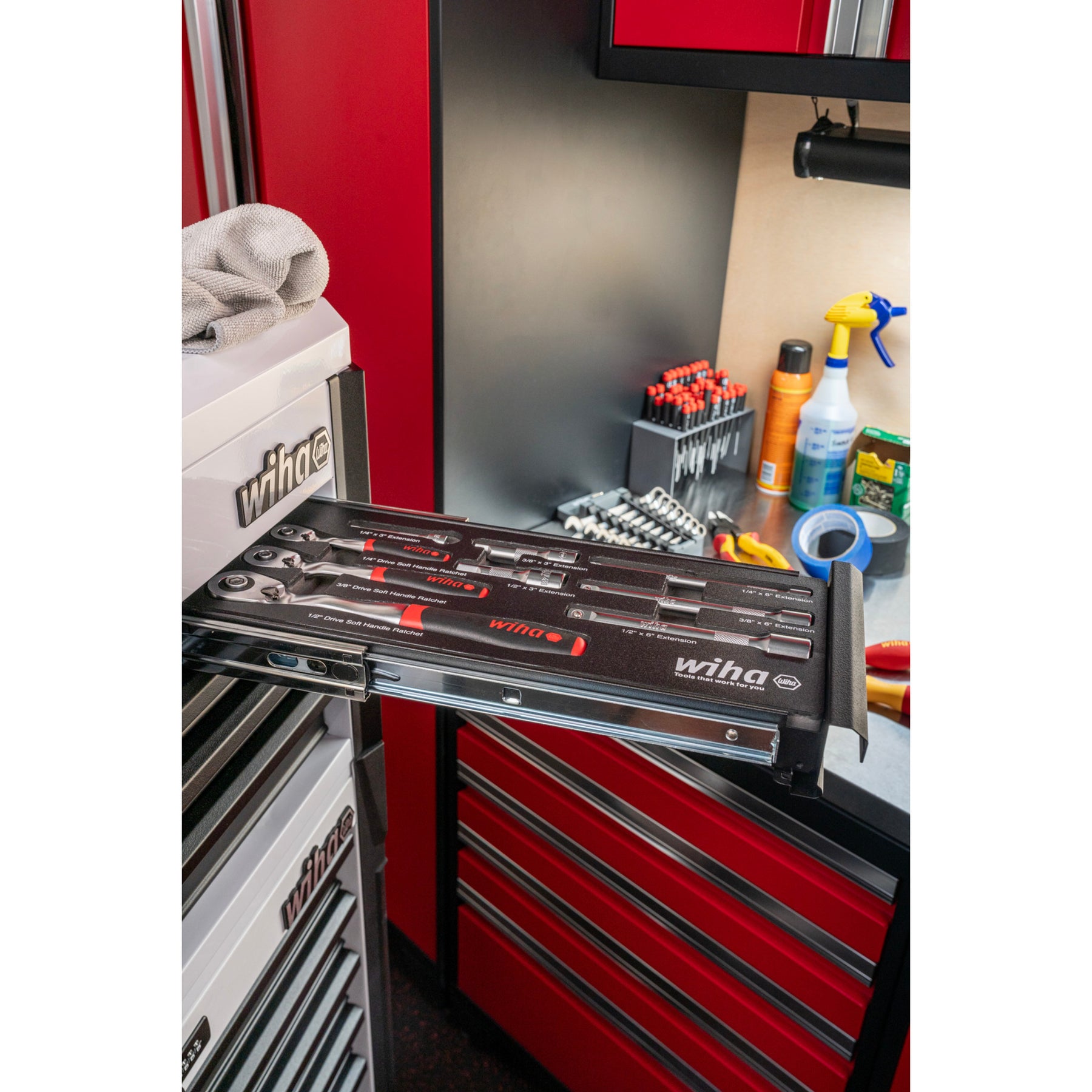 9 Piece SoftFinish Ratchet Tray Set