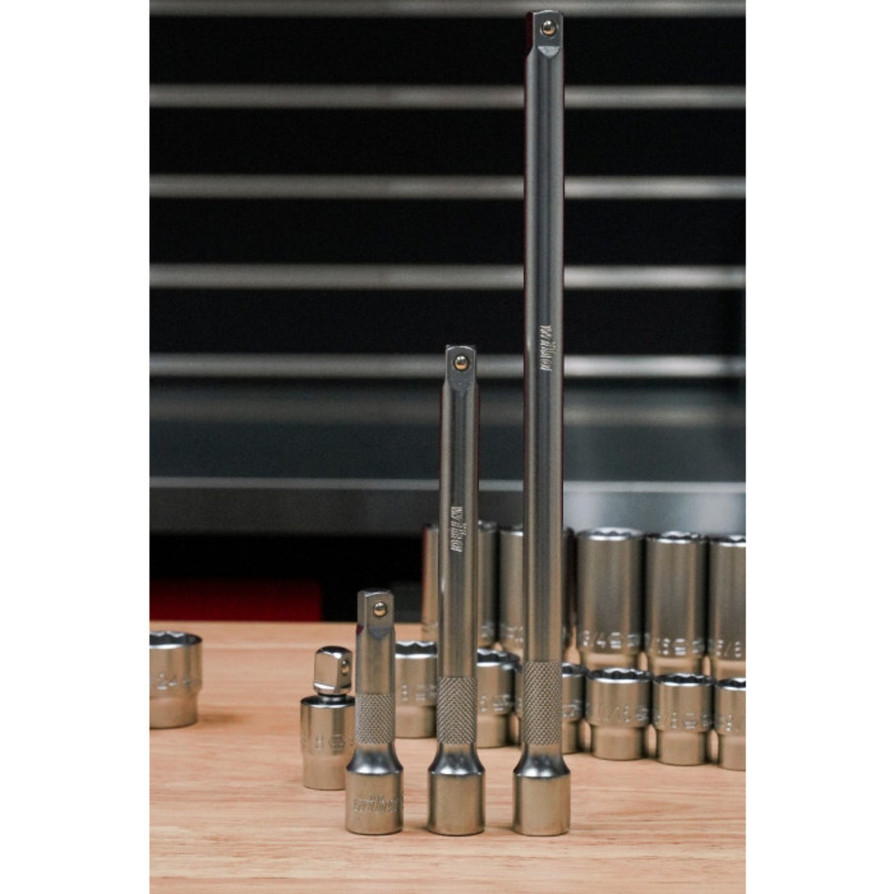 63-Piece 3/8” Drive MM and SAE Socket Set