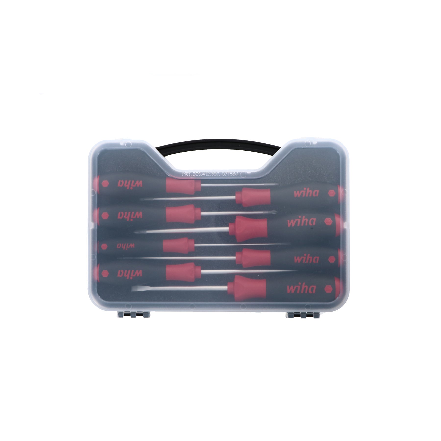 8 Piece SoftFinish Slotted and Phillips and Square Screwdriver Set