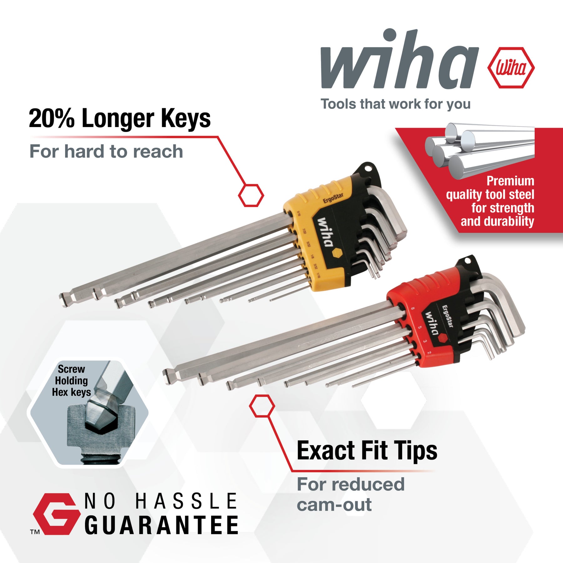 22 Piece MagicRing Ball End Hex L-Key Set - Inch, Metric